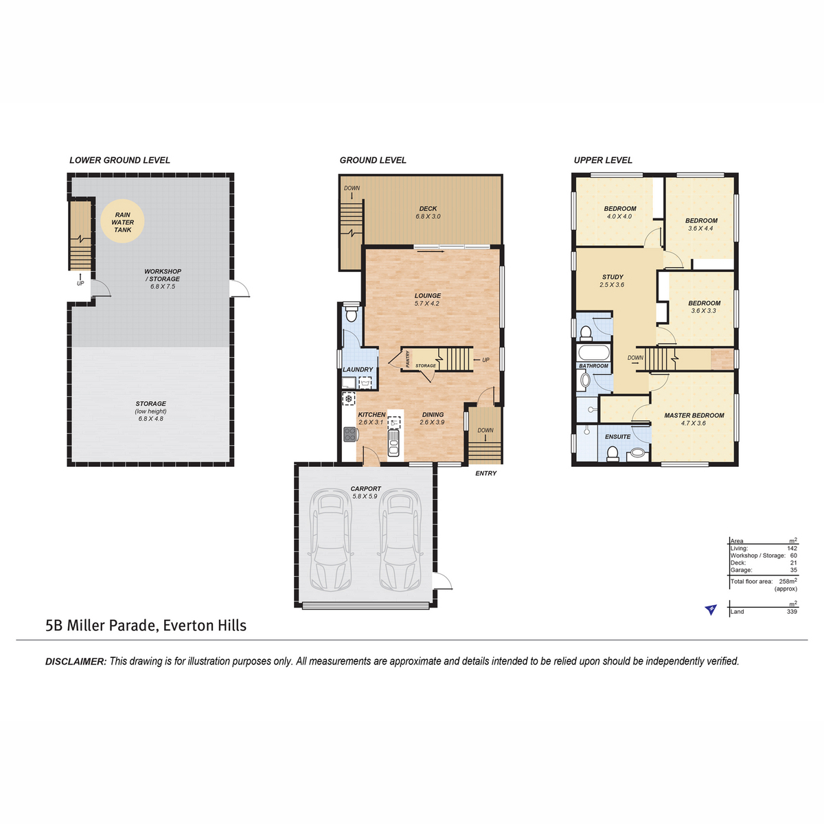 Floorplan of Homely house listing, 5B Miller Parade, Everton Hills QLD 4053