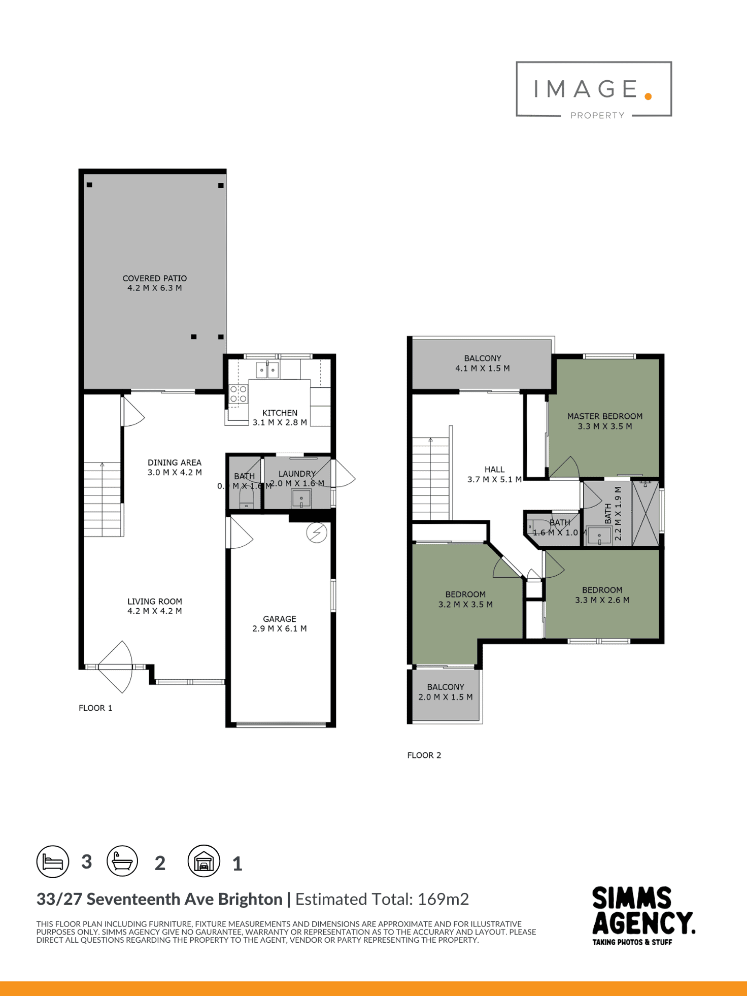 Floorplan of Homely townhouse listing, 33/27 Seventeenth Avenue, Brighton QLD 4017