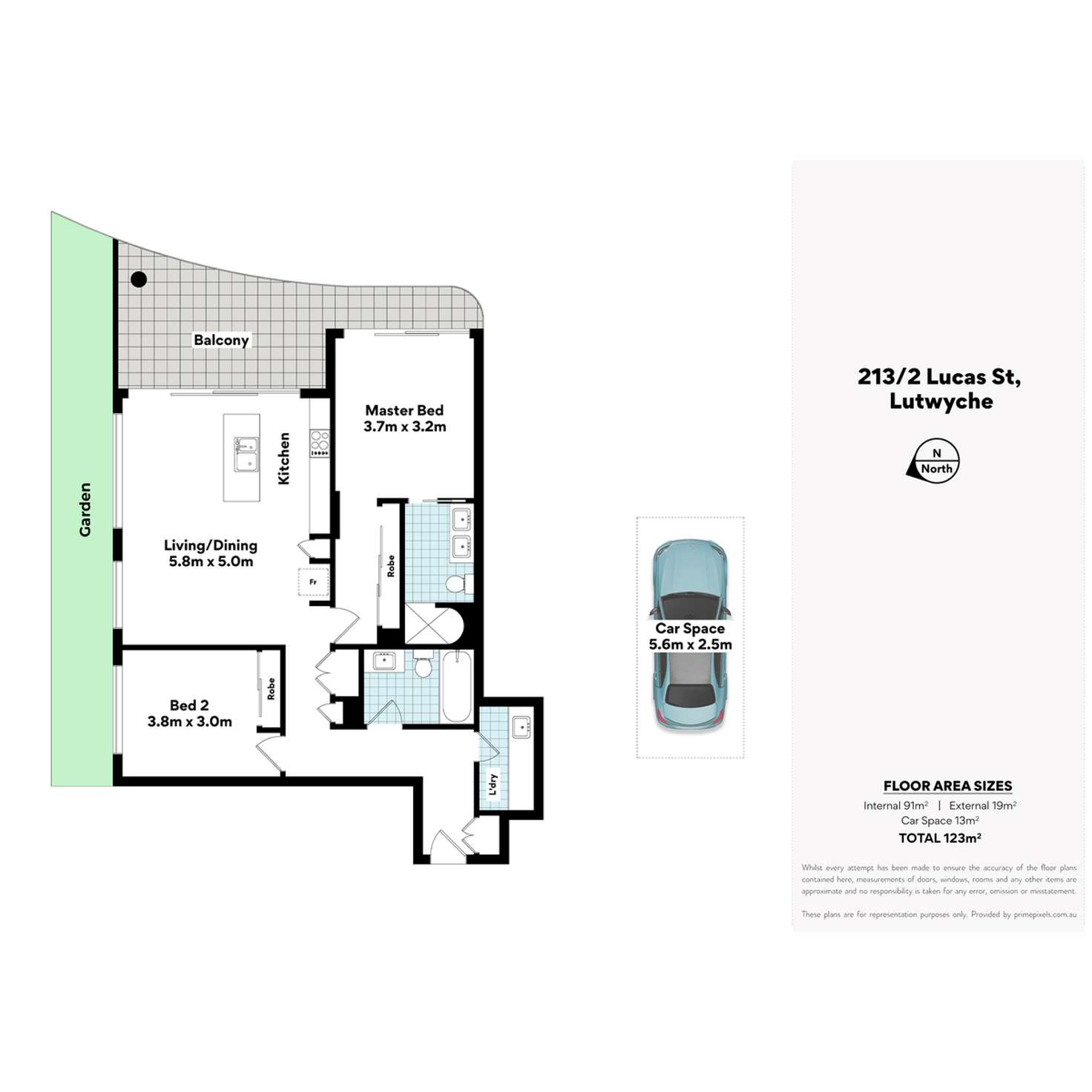 Floorplan of Homely apartment listing, 213/2 Lucas Street, Lutwyche QLD 4030