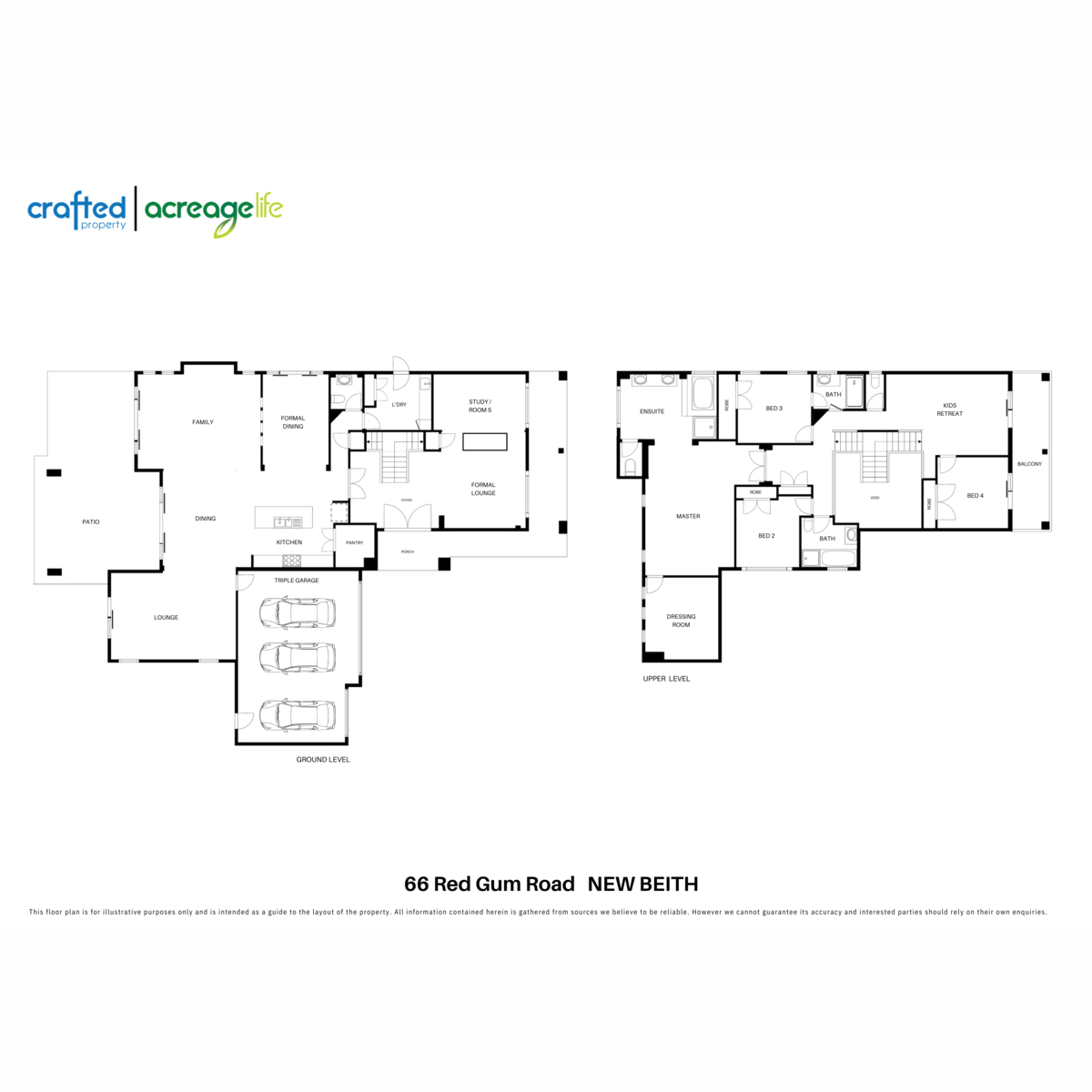Floorplan of Homely acreageSemiRural listing, 66 Red Gum Road, New Beith QLD 4124