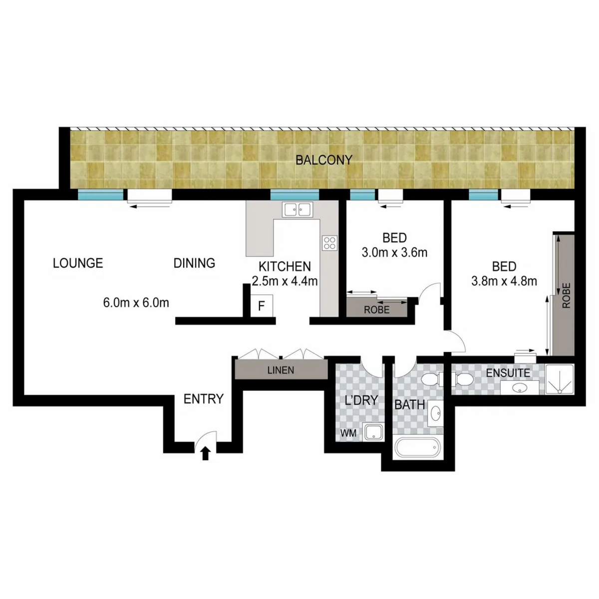 Floorplan of Homely apartment listing, 72B/32 Swann Road, Taringa QLD 4068