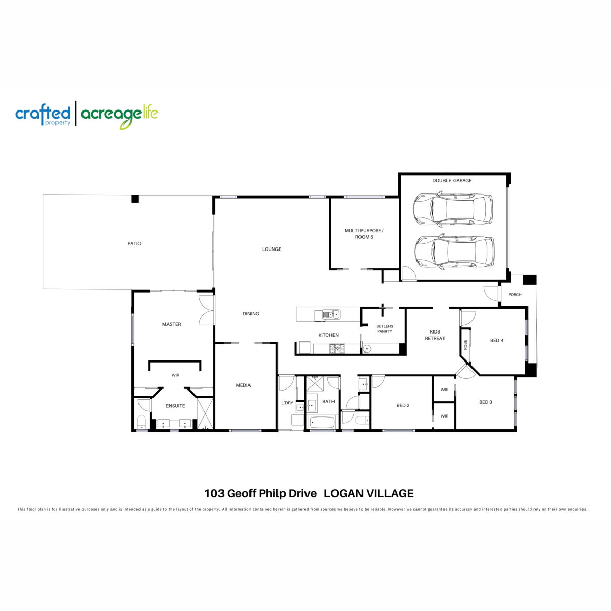 Floorplan of Homely acreageSemiRural listing, 103 Geoff Philp Drive, Logan Village QLD 4207
