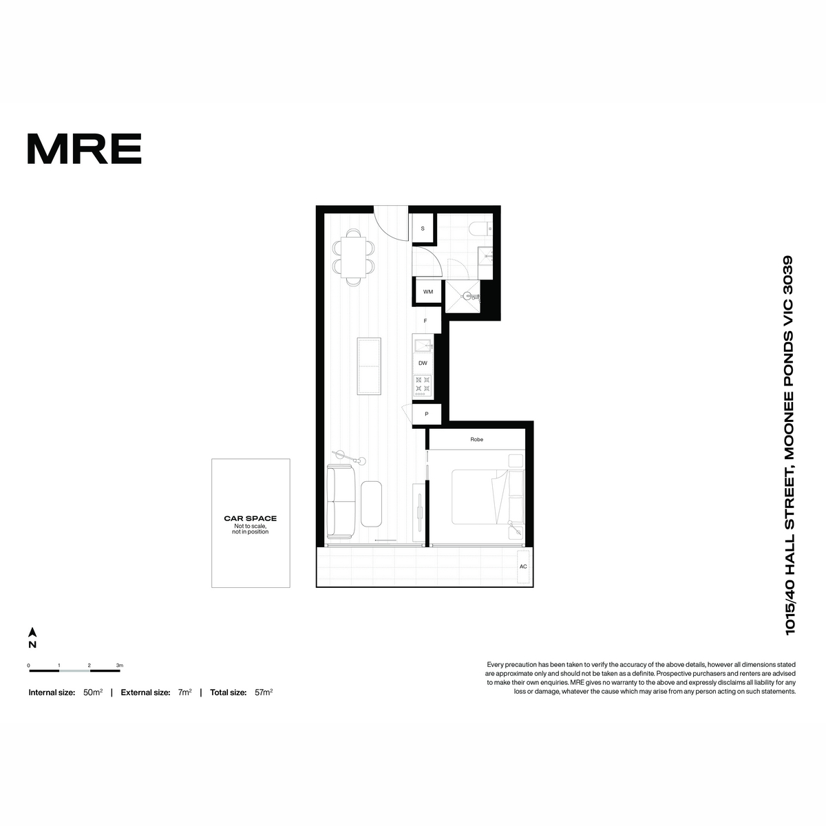 Floorplan of Homely apartment listing, 1015/40 Hall Street, Moonee Ponds VIC 3039