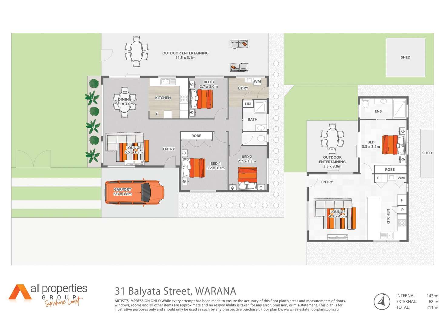 Floorplan of Homely house listing, 31 Balyata Street, Warana QLD 4575
