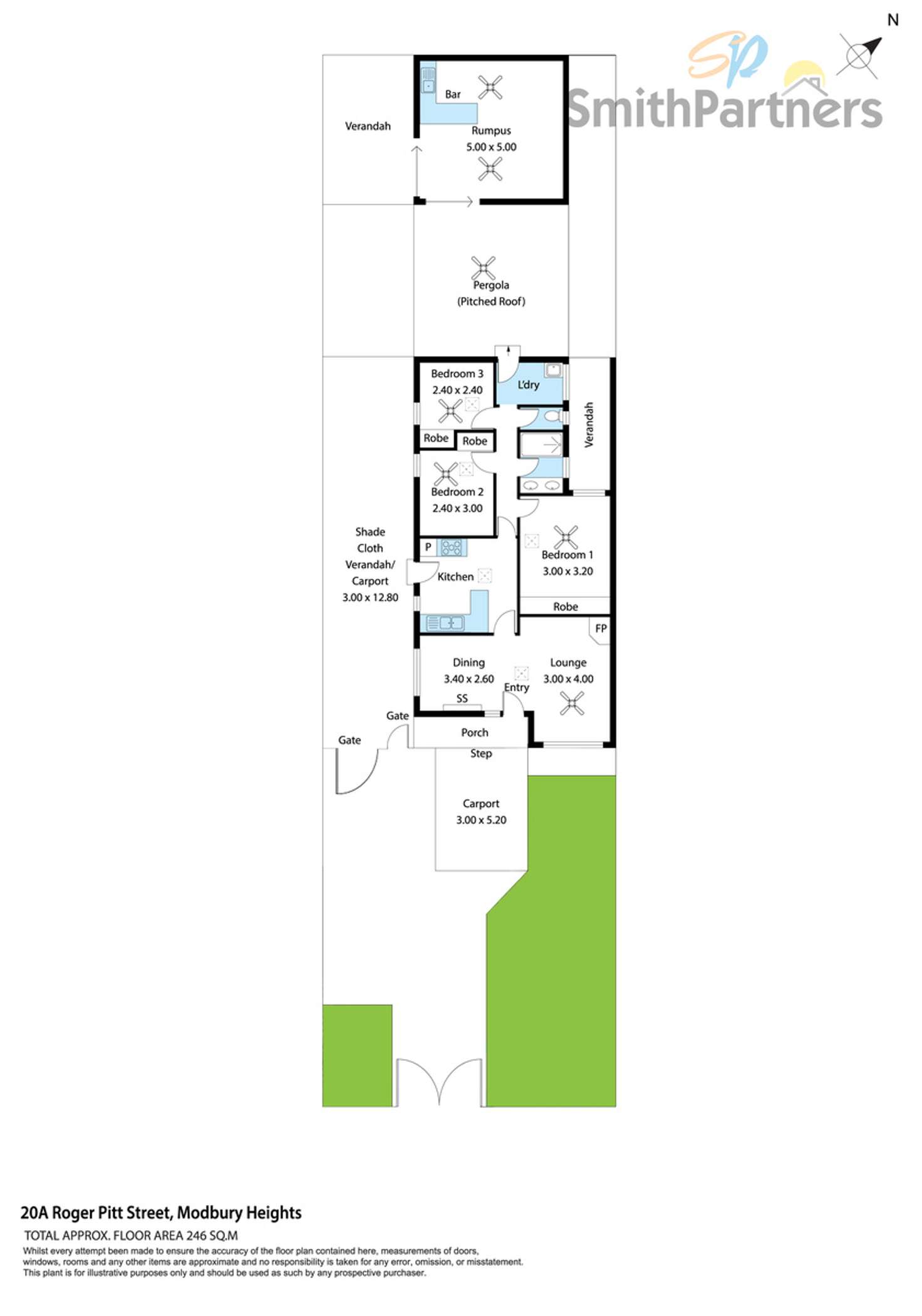 Floorplan of Homely house listing, 20a Roger Pitt Street, Modbury Heights SA 5092