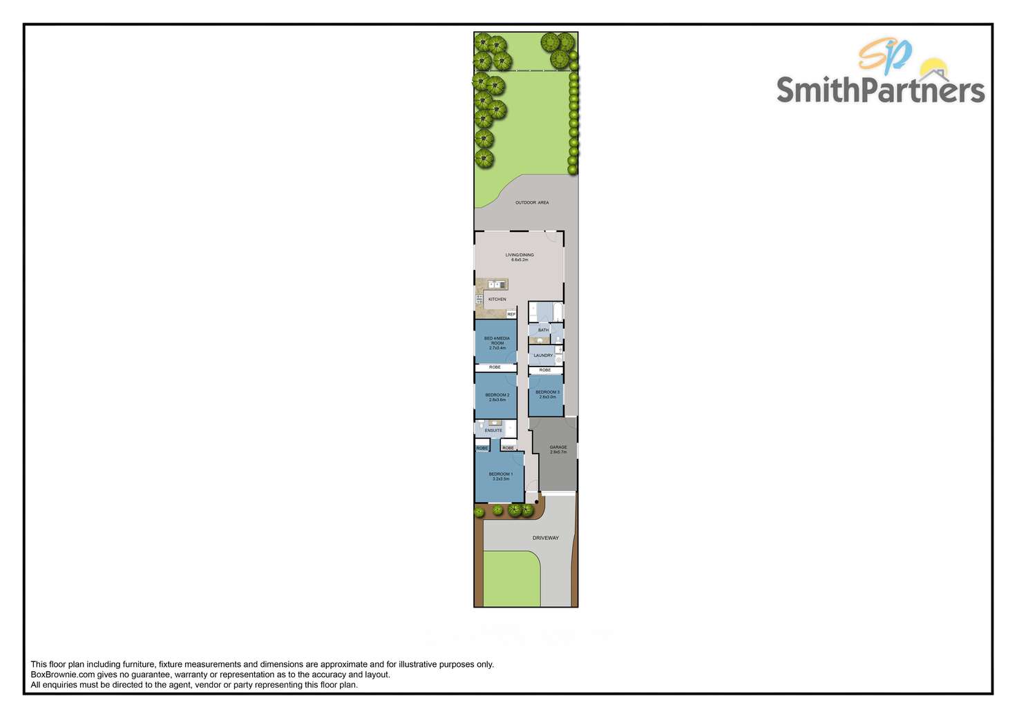 Floorplan of Homely house listing, 9 Steventon Drive, Banksia Park SA 5091