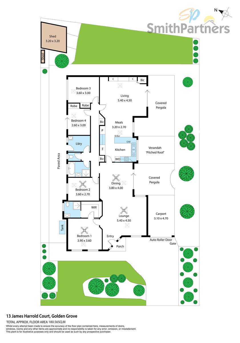 Floorplan of Homely house listing, 13 James Harrold Court, Golden Grove SA 5125