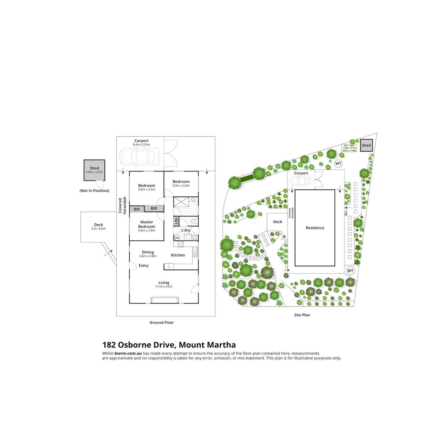 Floorplan of Homely house listing, 182 Osborne Drive, Mount Martha VIC 3934