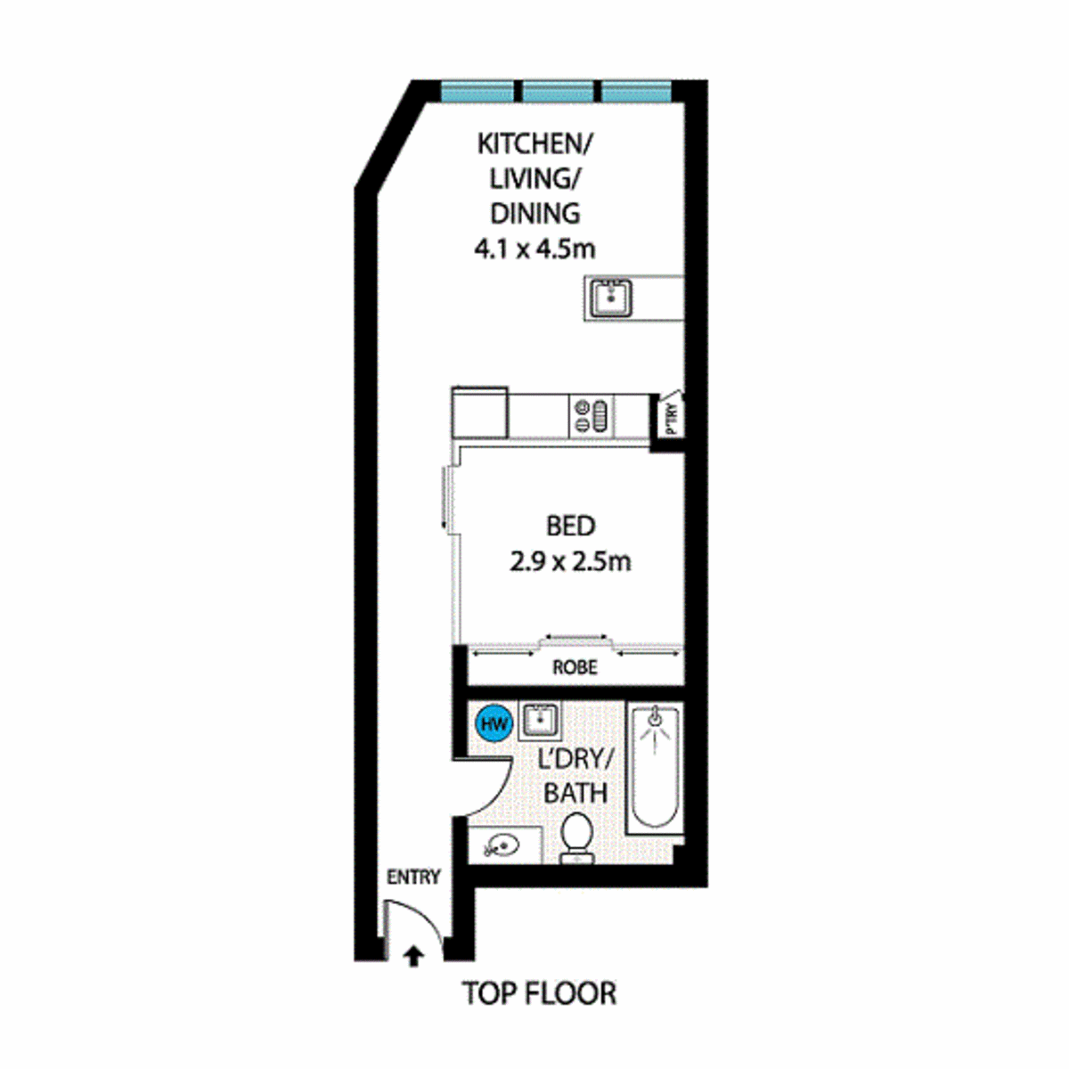 Floorplan of Homely apartment listing, 230 Elizabeth Street, Surry Hills NSW 2010
