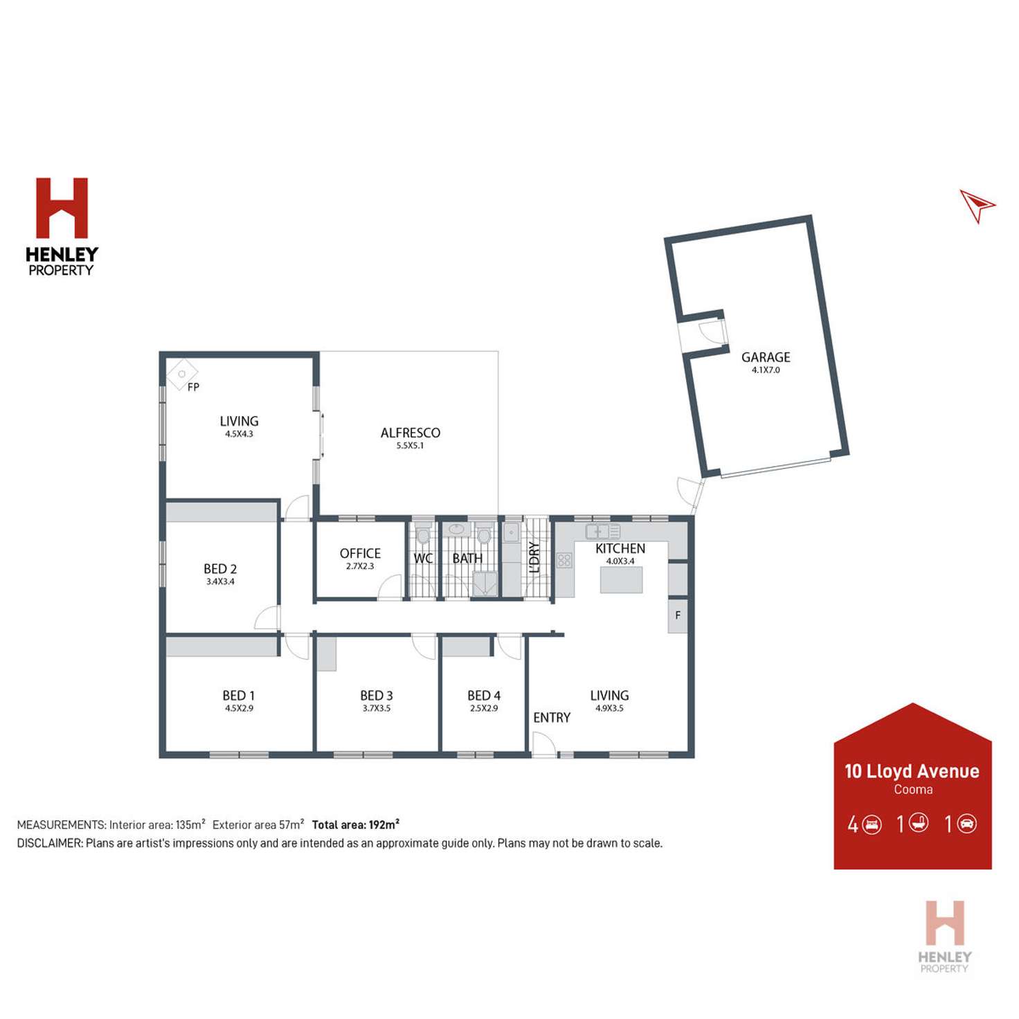 Floorplan of Homely house listing, 10 Lloyd Avenue, Cooma NSW 2630
