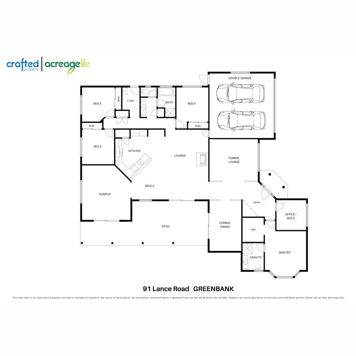 Floorplan of Homely acreageSemiRural listing, 91 Lance Road, Greenbank QLD 4124