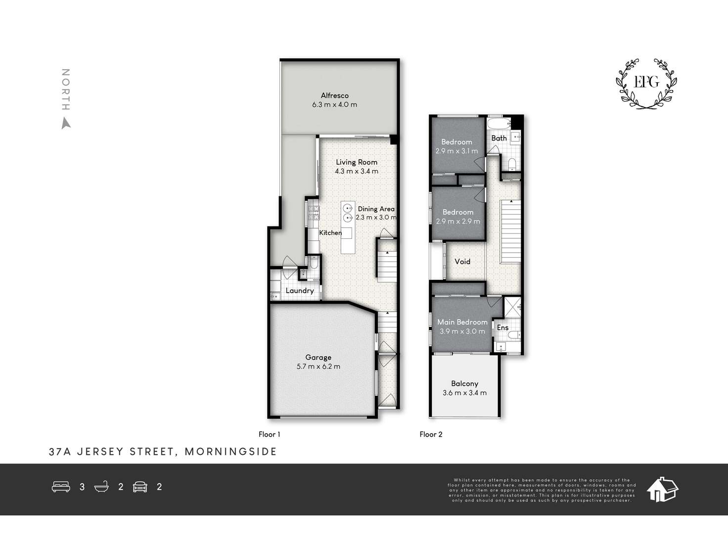 Floorplan of Homely townhouse listing, 37A Jersey Street, Morningside QLD 4170