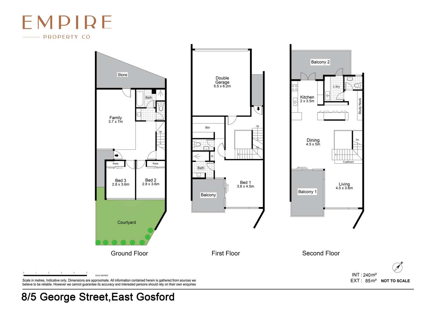 Floorplan of Homely townhouse listing, 8/5 George Street, East Gosford NSW 2250