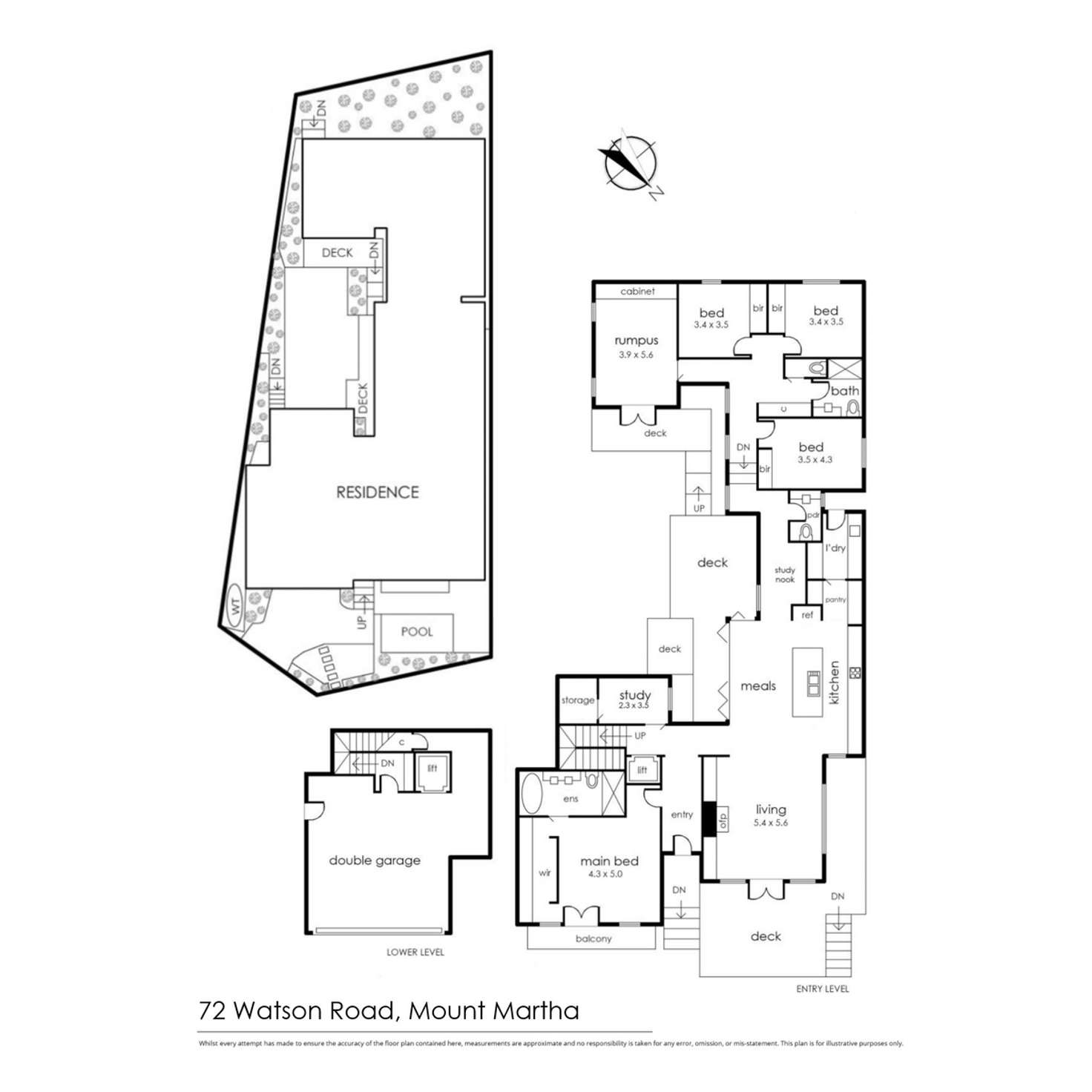Floorplan of Homely house listing, 72 Watson Road, Mount Martha VIC 3934