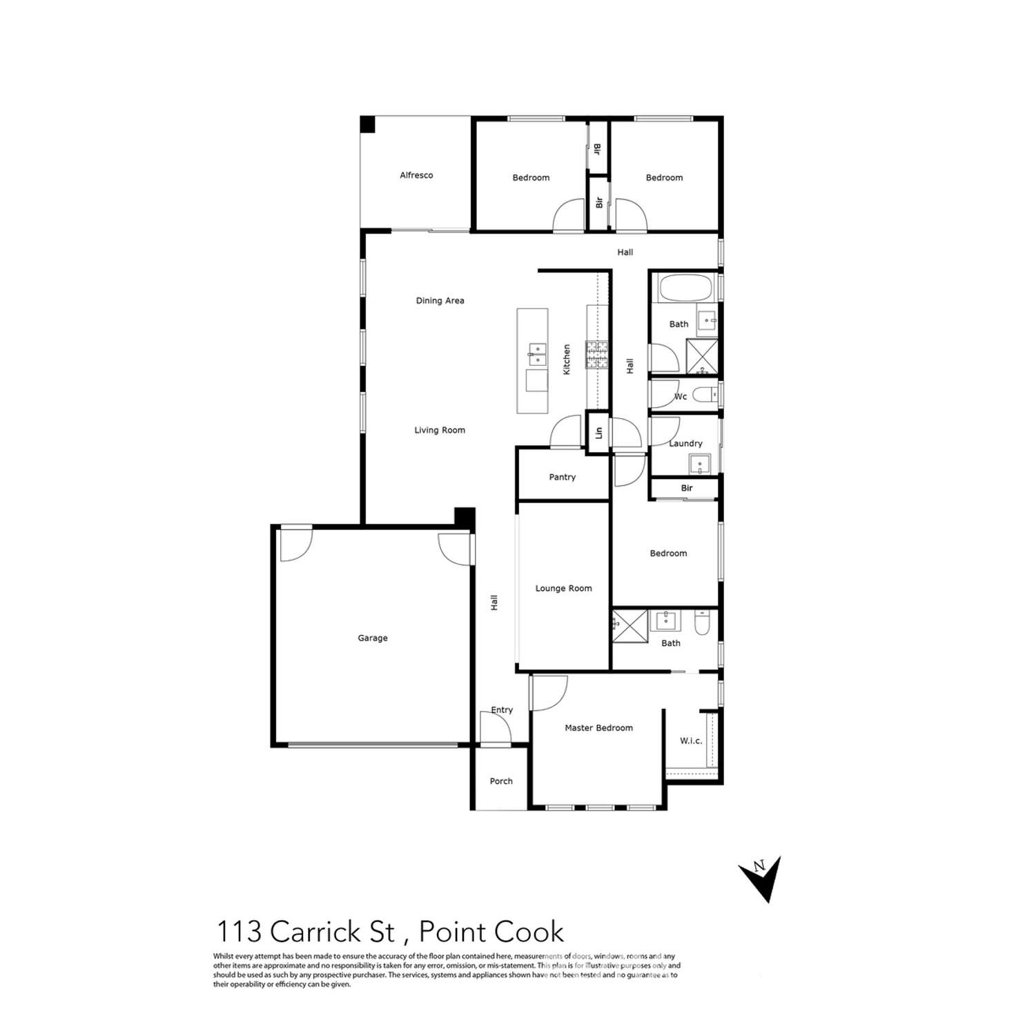 Floorplan of Homely house listing, 113 Carrick Street, Point Cook VIC 3030