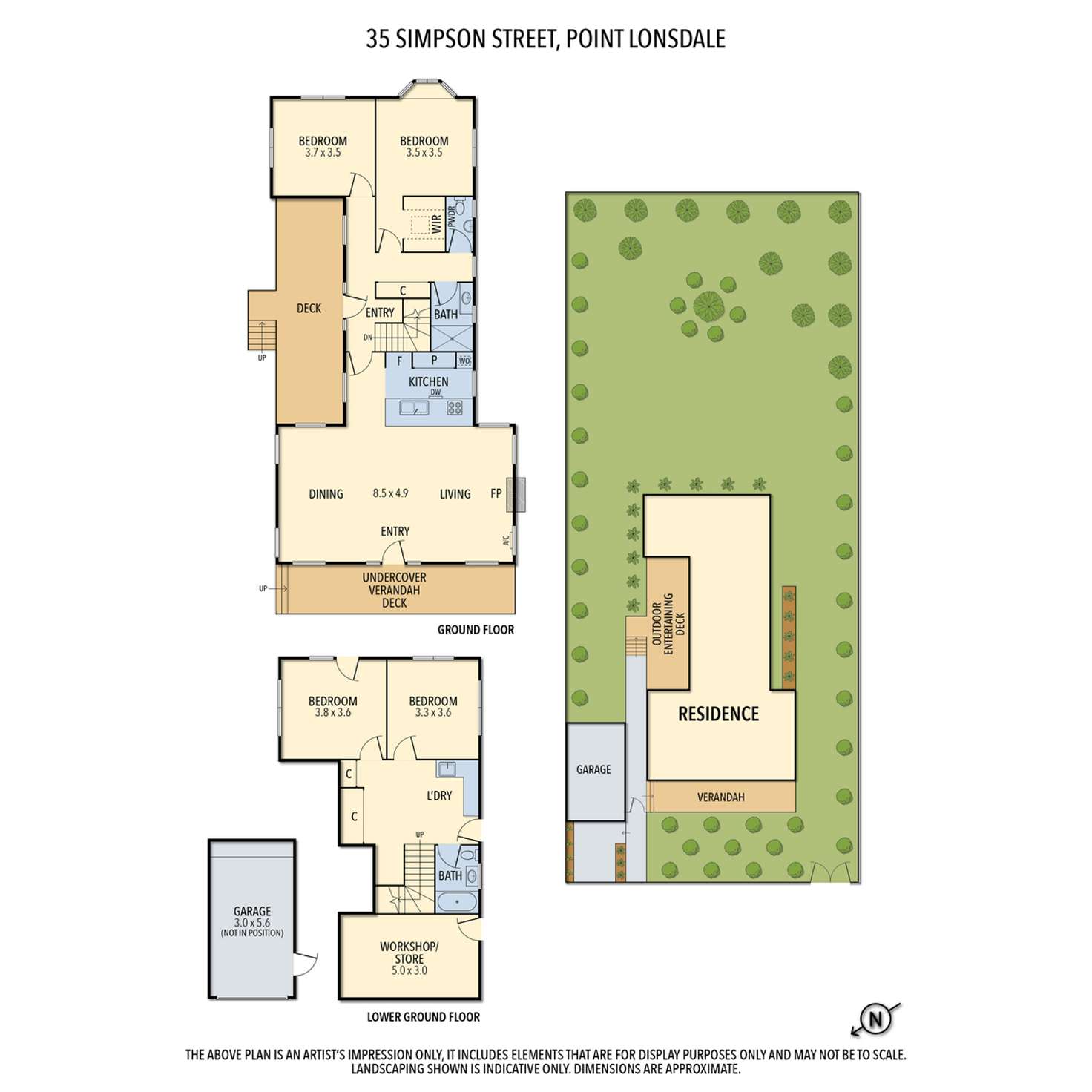 Floorplan of Homely house listing, 35 Simpson Street, Point Lonsdale VIC 3225