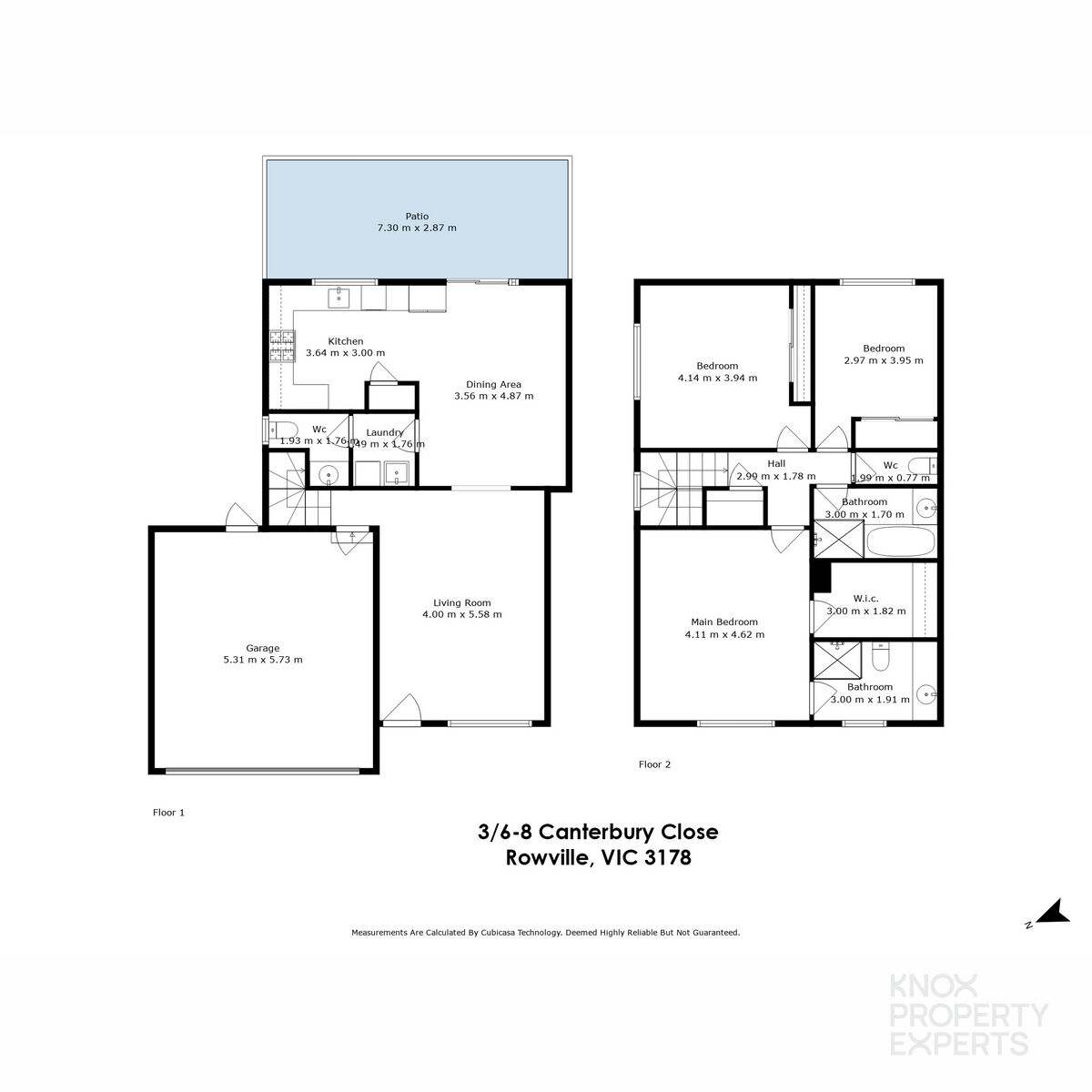 Floorplan of Homely house listing, 3/6-8 Canterbury Close, Rowville VIC 3178