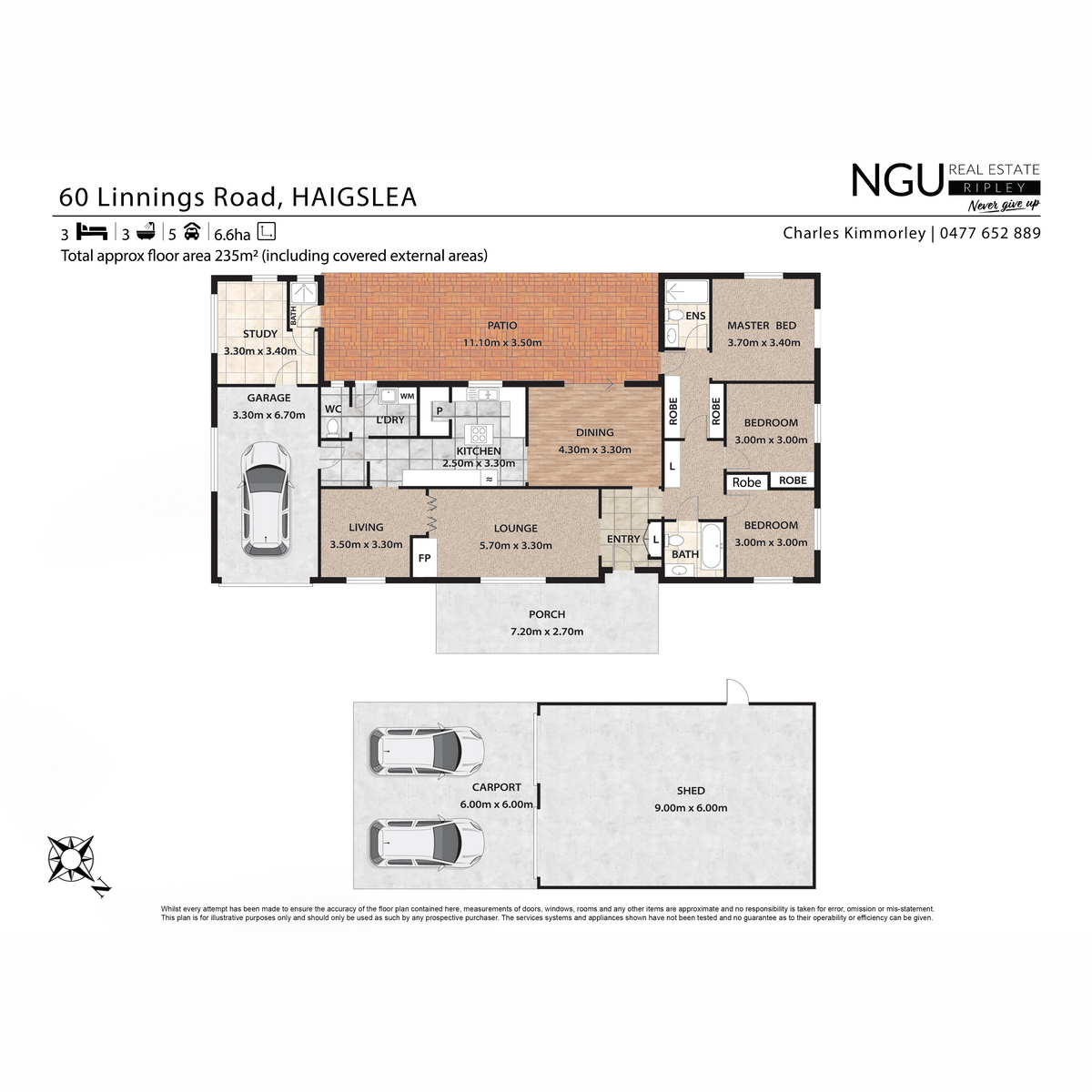 Floorplan of Homely house listing, 60 Linnings Road, Haigslea QLD 4306