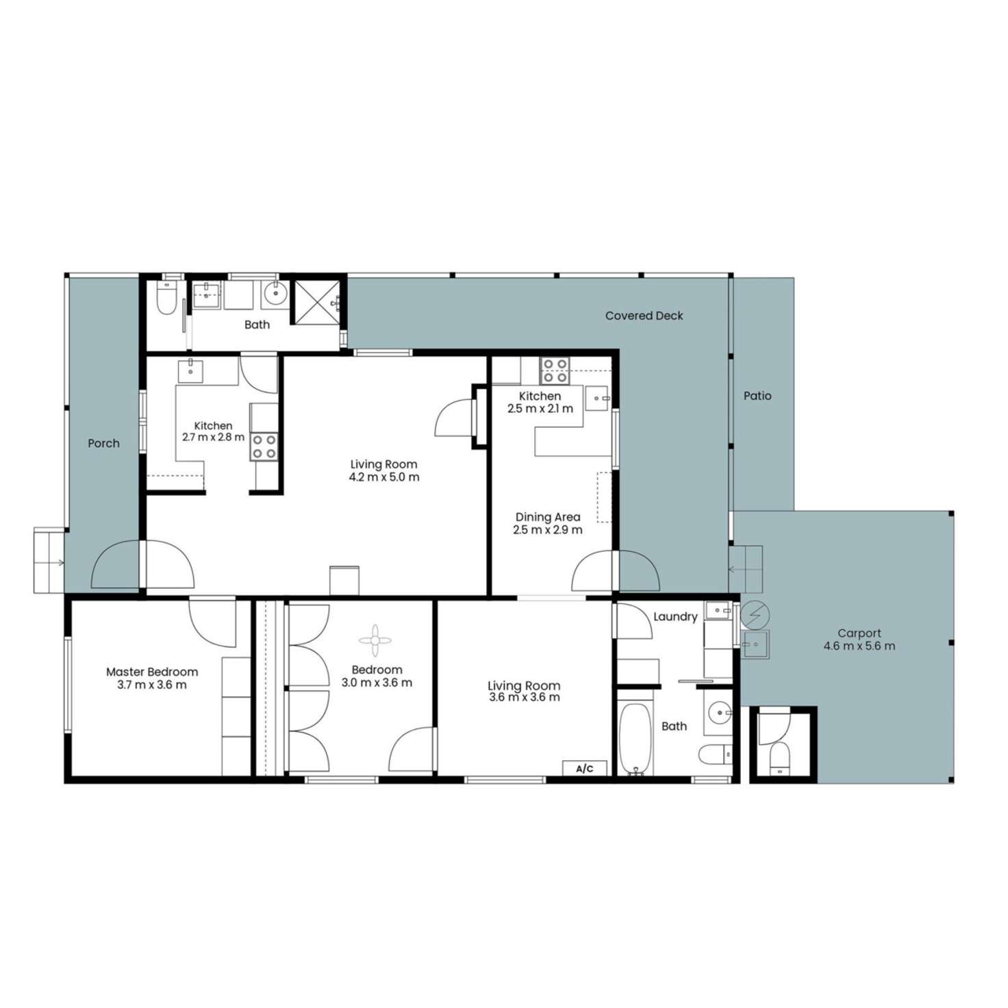 Floorplan of Homely flat listing, 42 Second Avenue, Weston NSW 2326