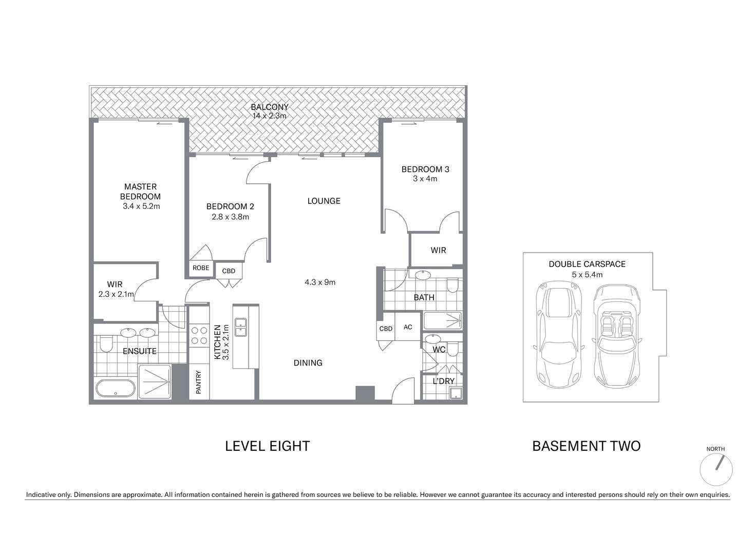 Floorplan of Homely apartment listing, 805/35 Shelley Street, Sydney NSW 2000