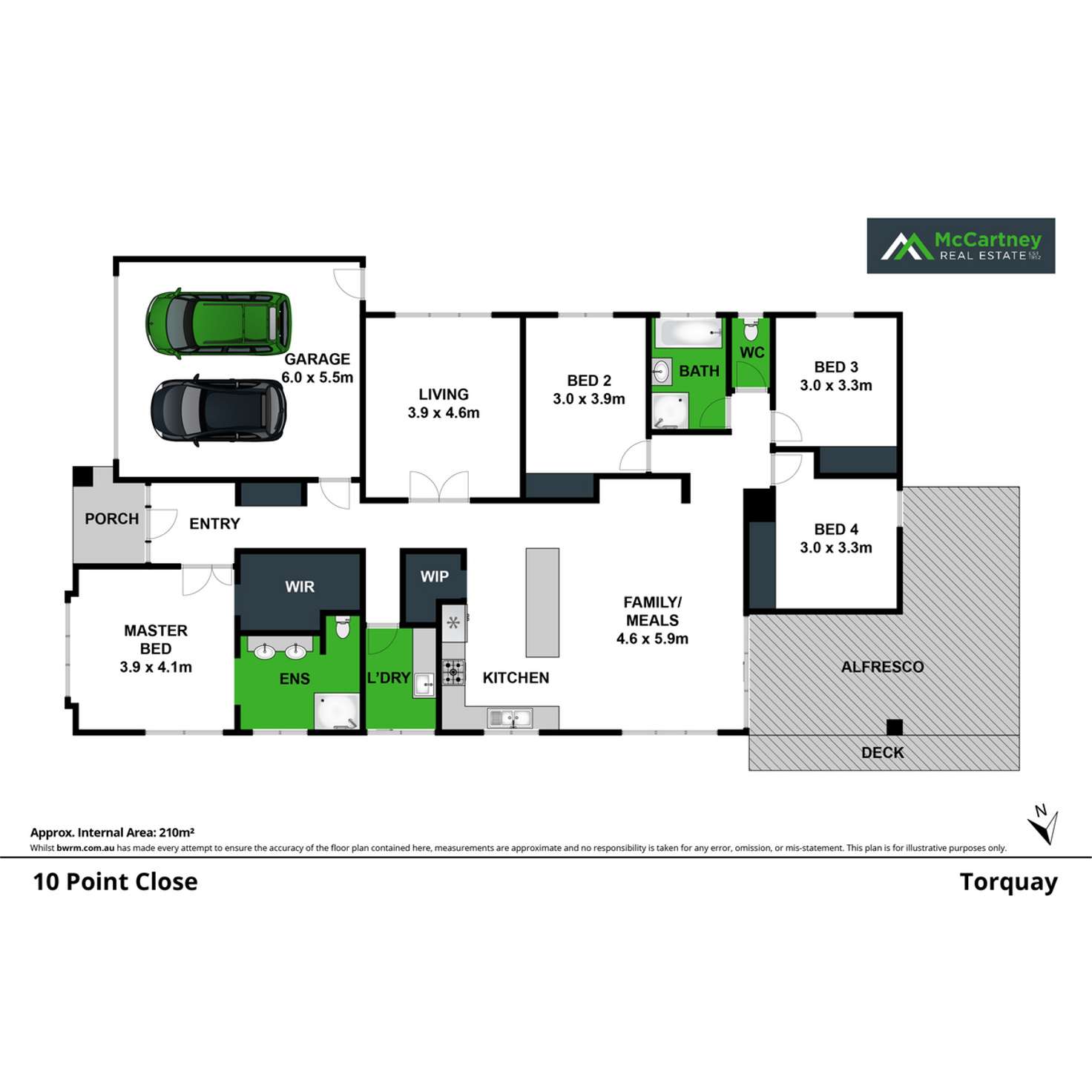 Floorplan of Homely house listing, 10 Point Close, Torquay VIC 3228