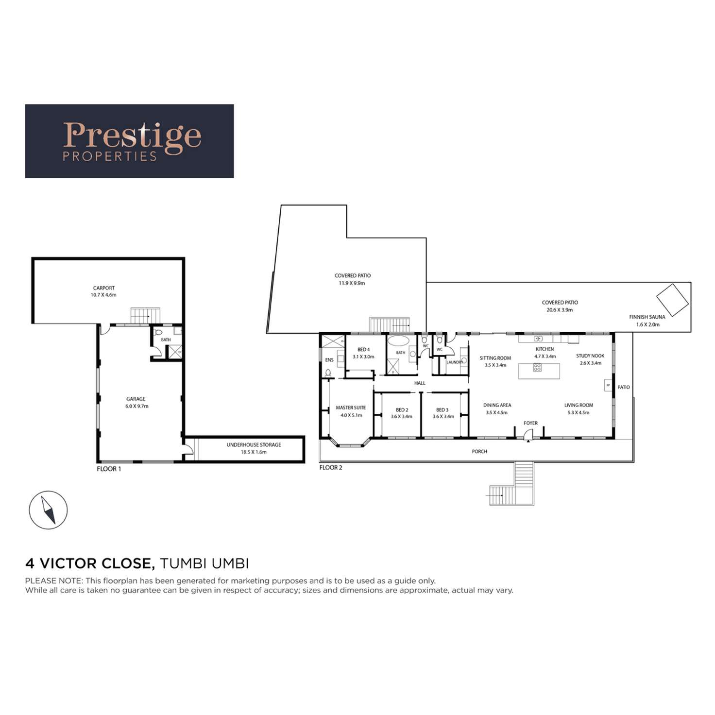 Floorplan of Homely house listing, 4 Victor Close, Tumbi Umbi NSW 2261