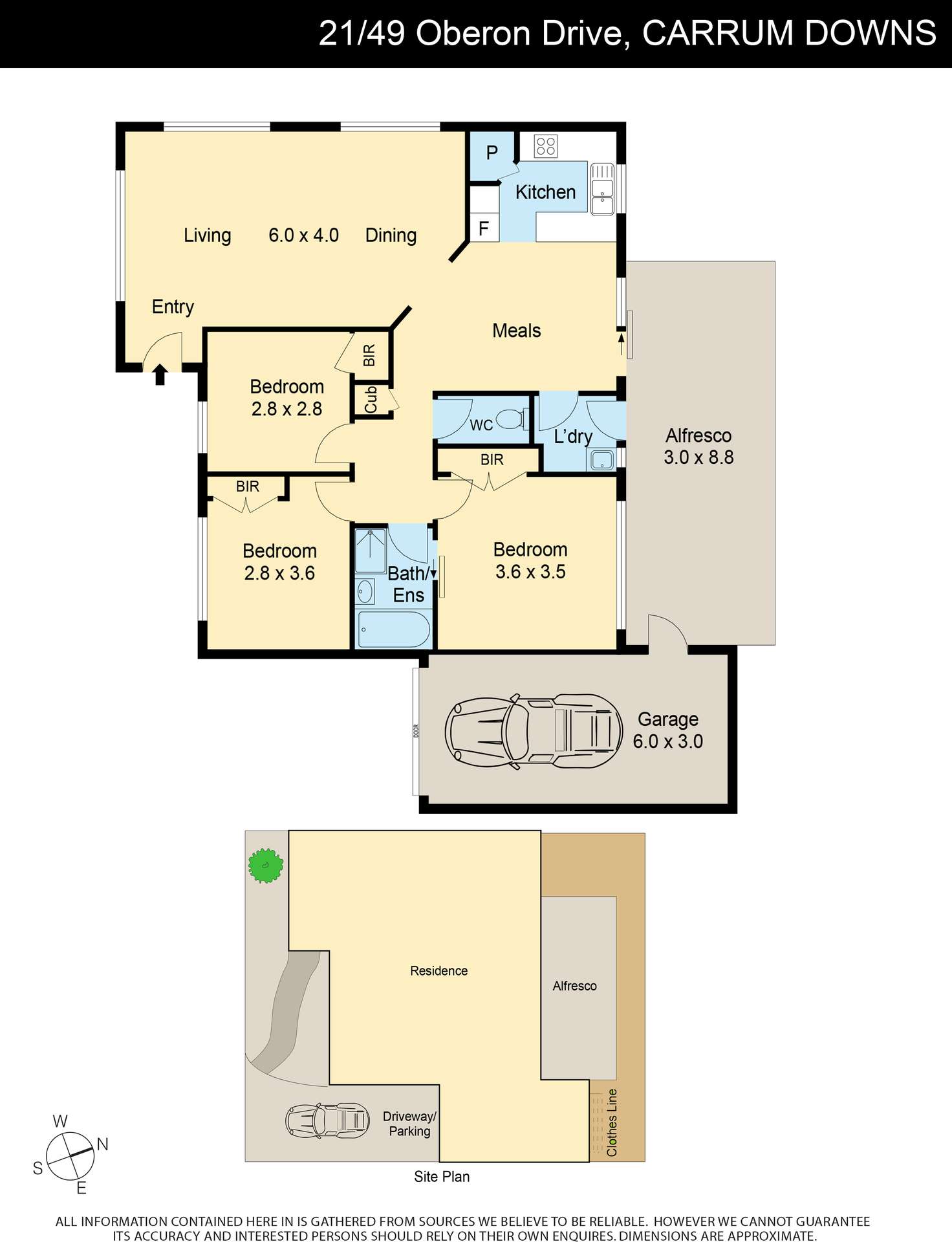 Floorplan of Homely unit listing, 21/49 Oberon Drive, Carrum Downs VIC 3201