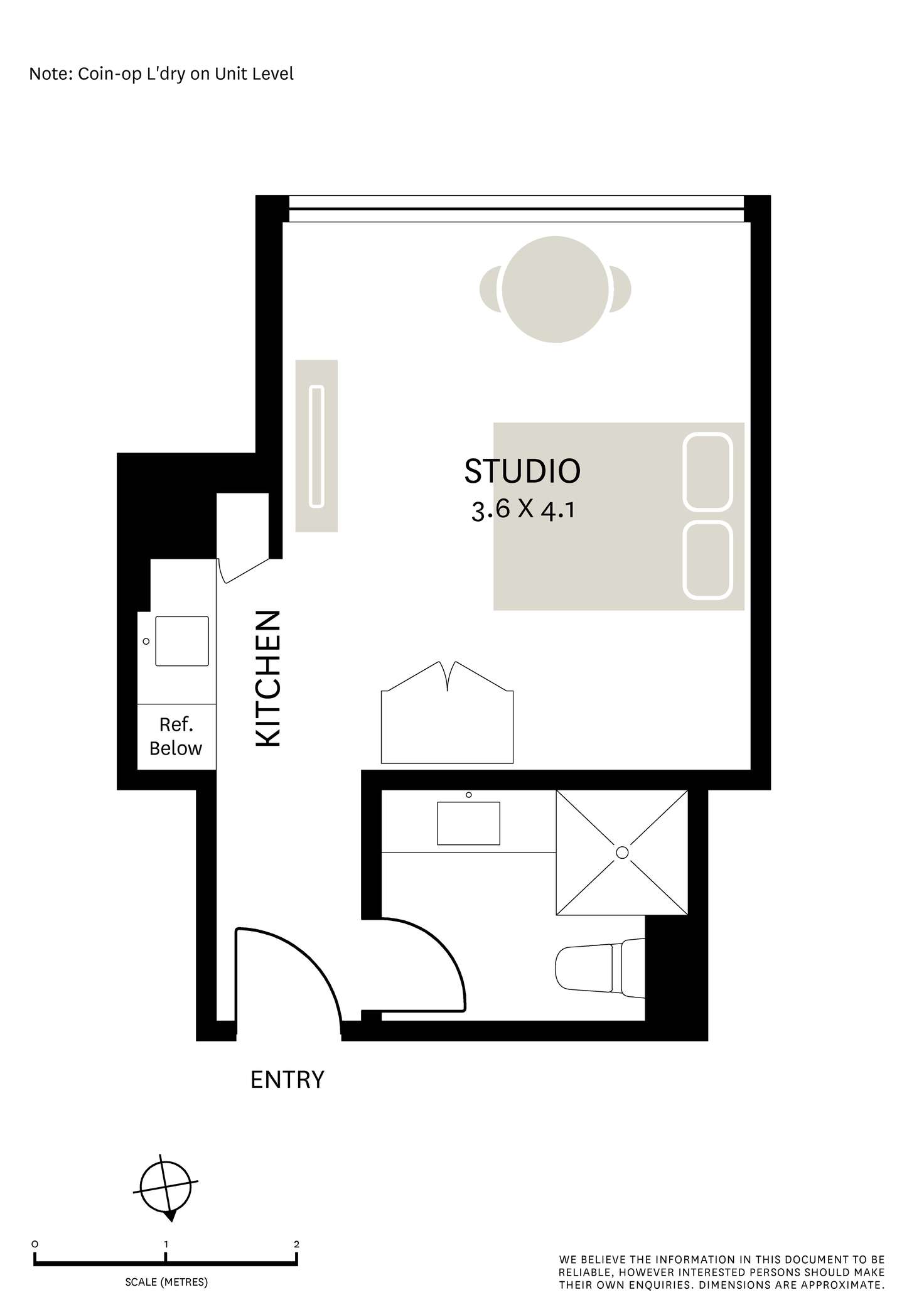 Floorplan of Homely studio listing, 806/28 Macleay Street, Potts Point NSW 2011