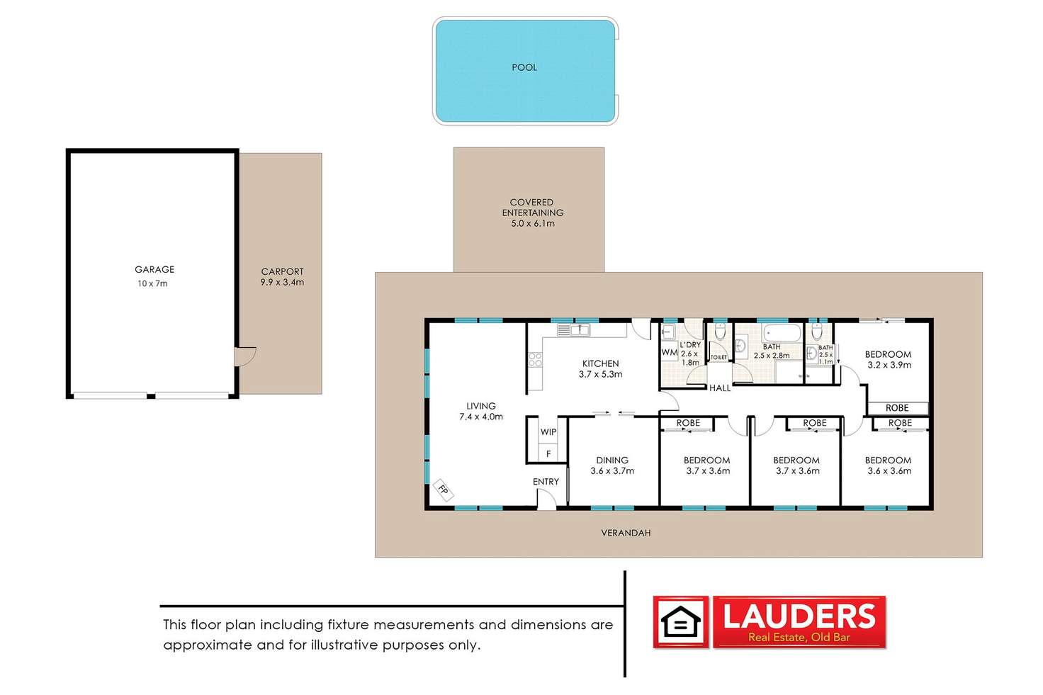 Floorplan of Homely house listing, 5 Jay Close, Old Bar NSW 2430