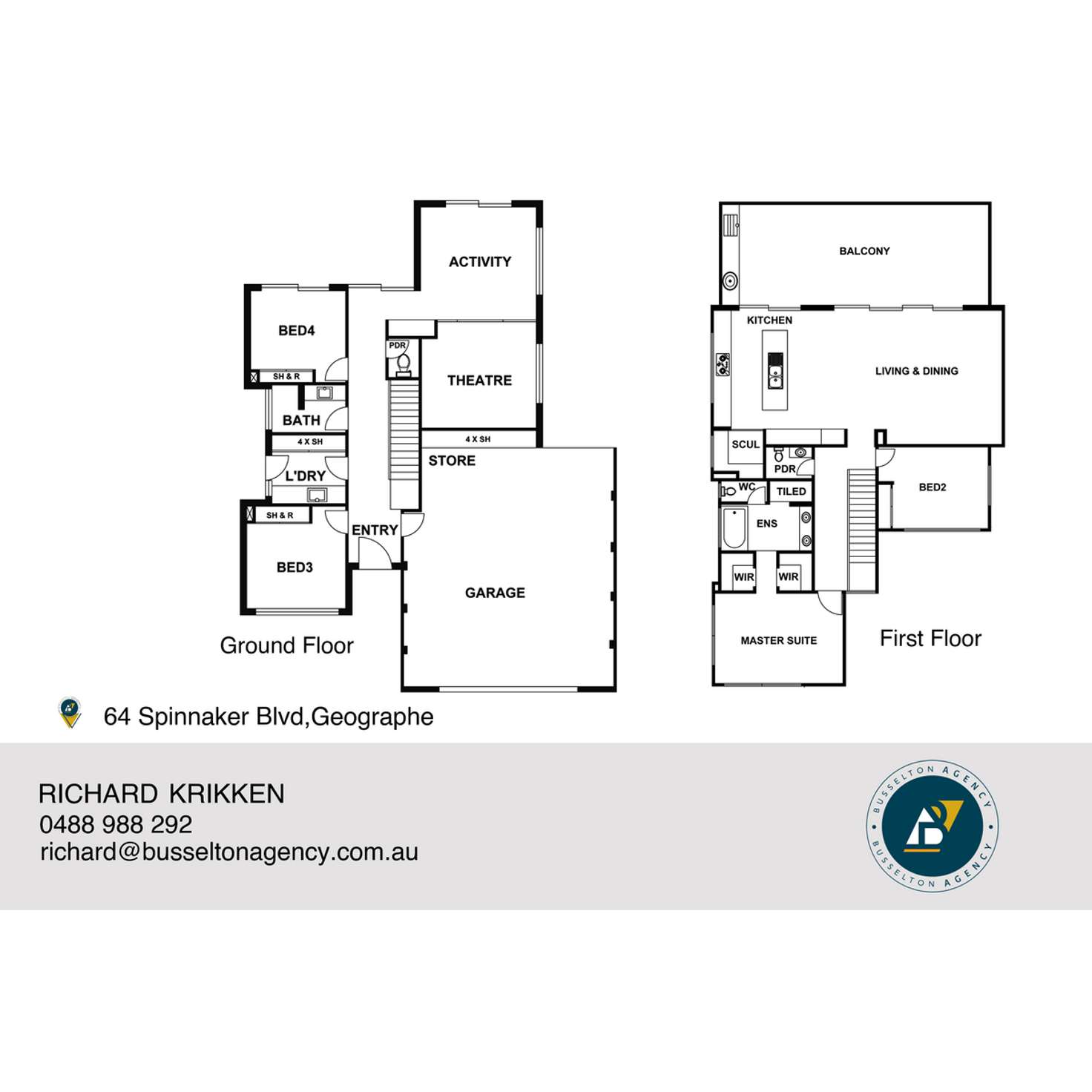 Floorplan of Homely house listing, 64 Spinnaker Boulevard, Geographe WA 6280
