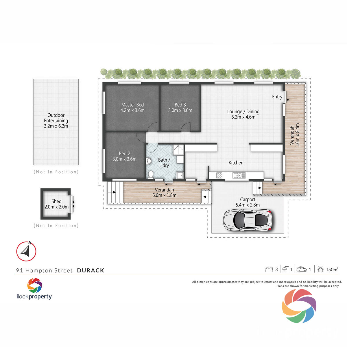 Floorplan of Homely house listing, 91 Hampton Street, Durack QLD 4077
