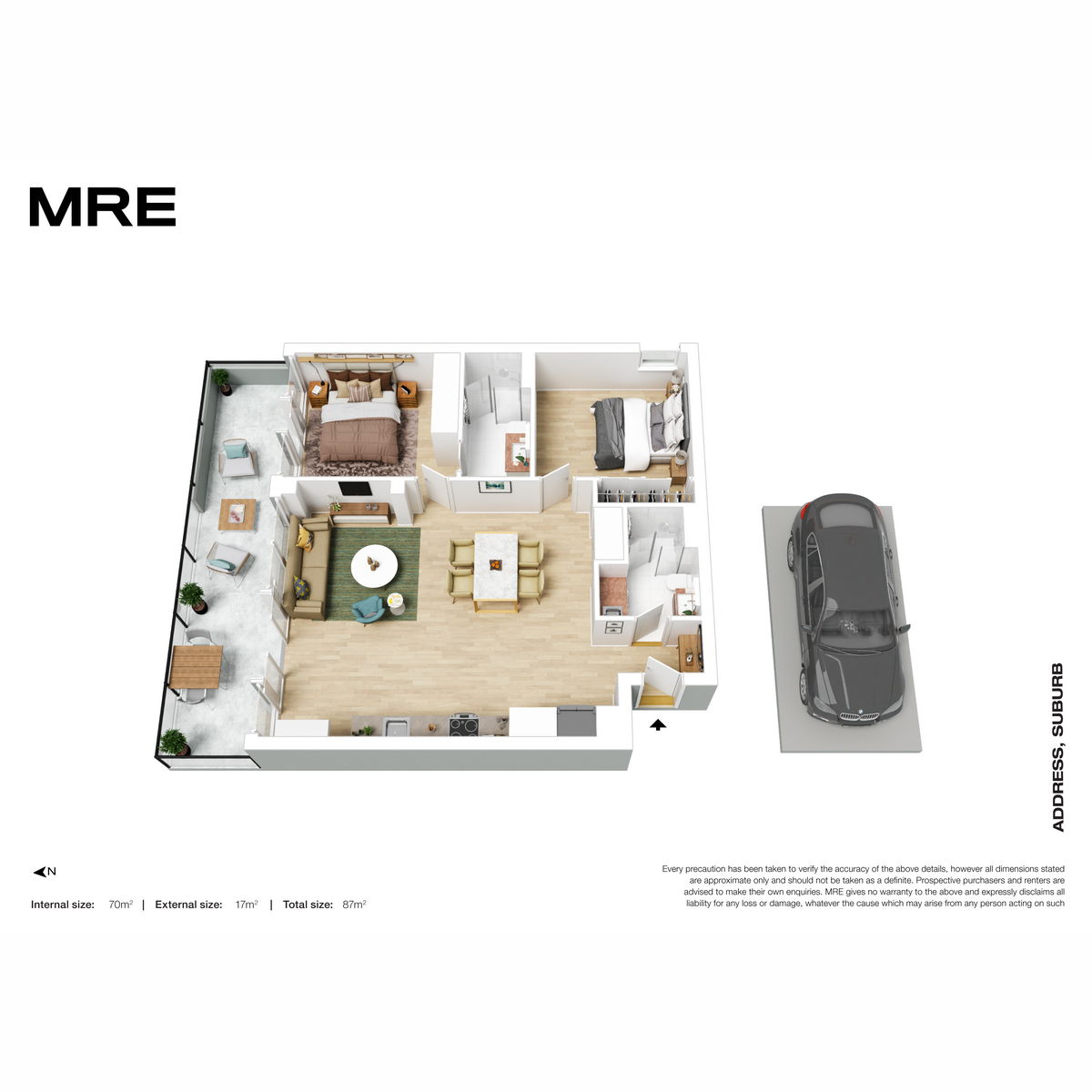 Floorplan of Homely apartment listing, 105/72 Gadd Street, Northcote VIC 3070