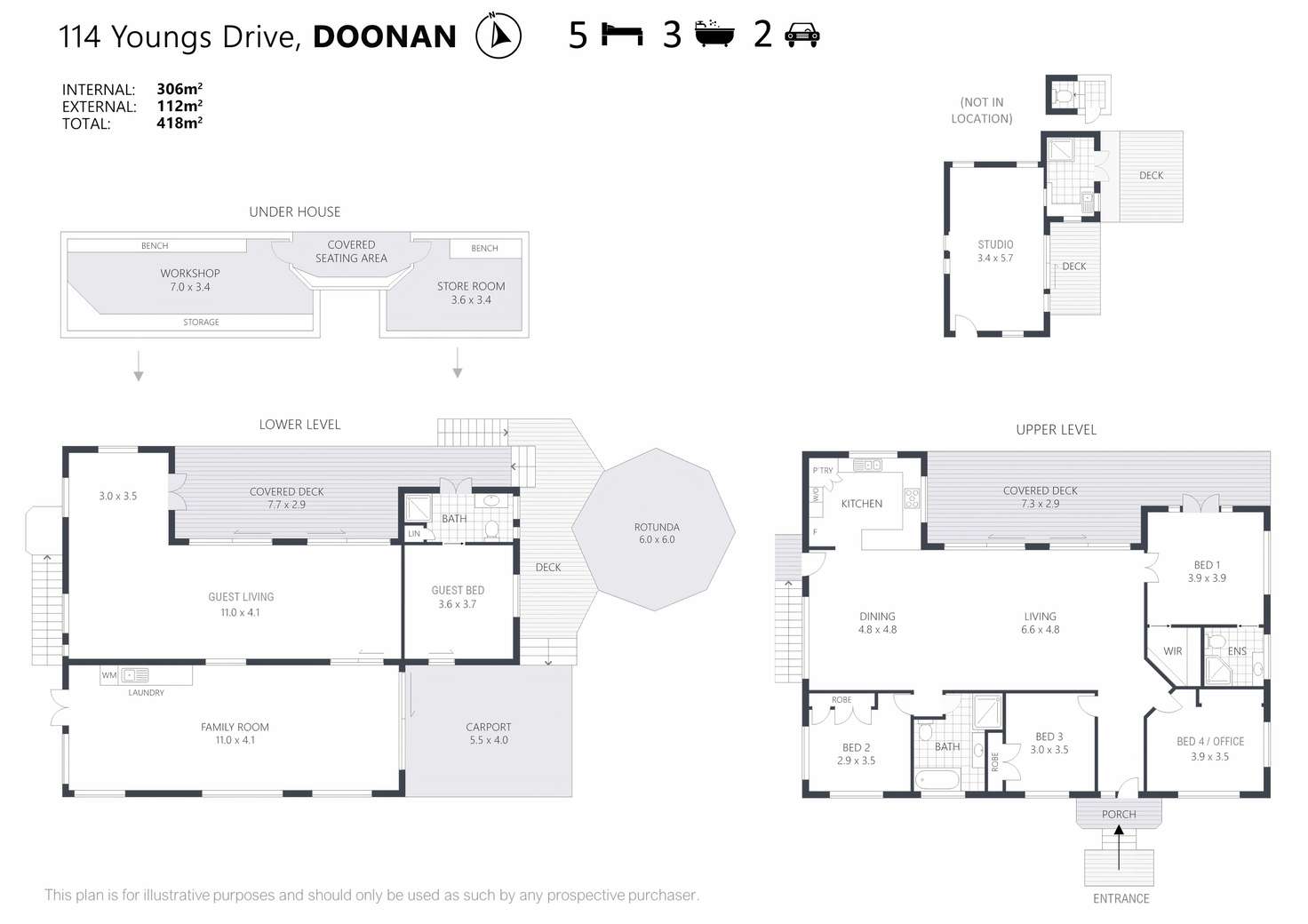 Floorplan of Homely house listing, 114 Youngs Drive, Doonan QLD 4562