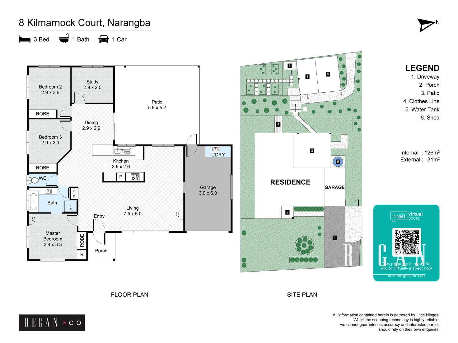 Floorplan of Homely house listing, 8 Kilmarnock Court, Narangba QLD 4504