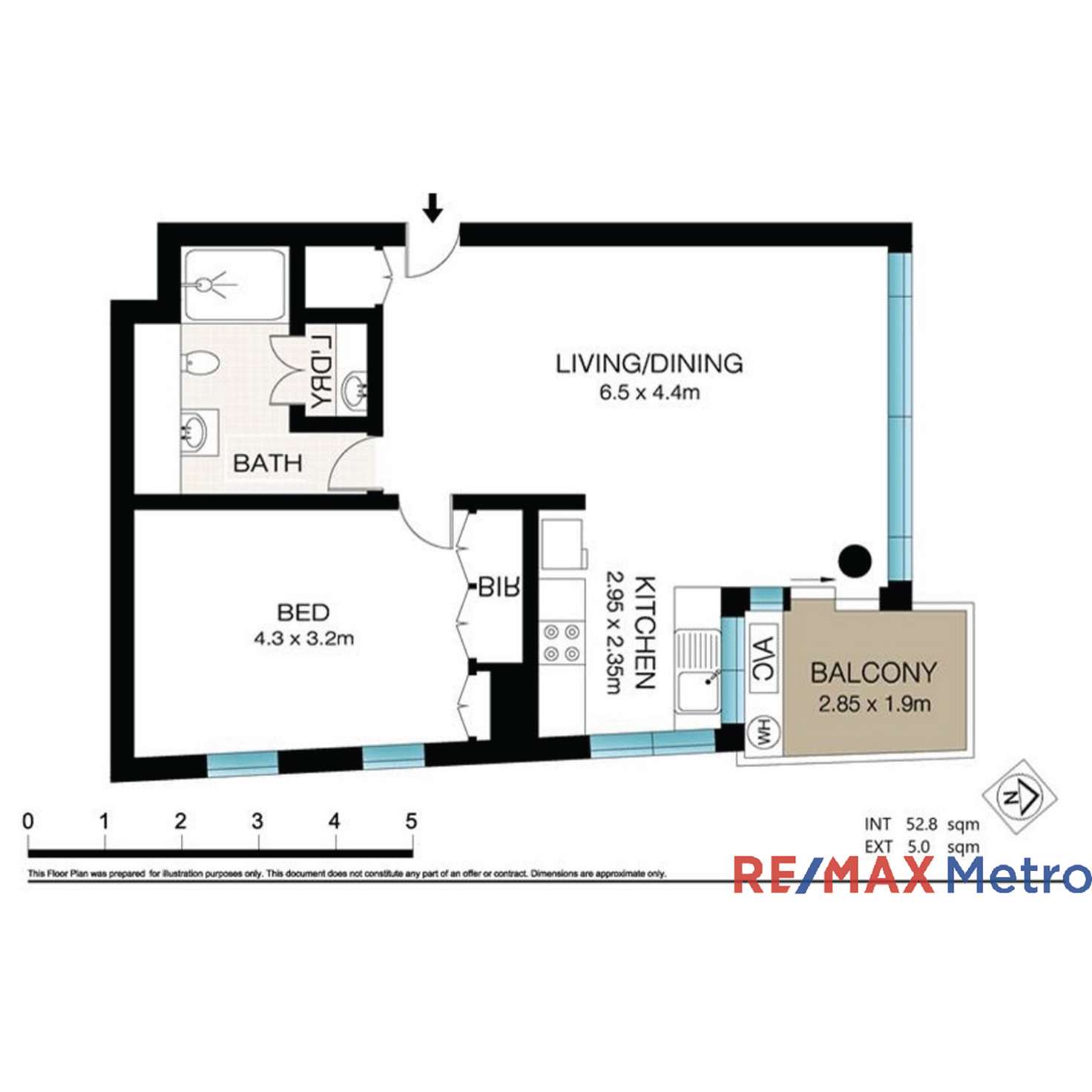 Floorplan of Homely apartment listing, 403/267 Sussex Street, Sydney NSW 2000