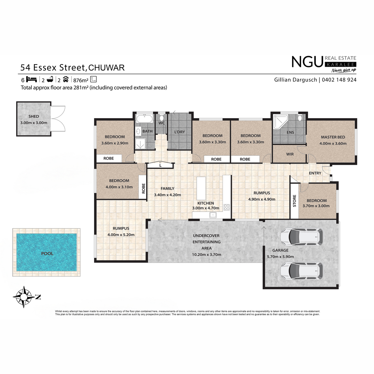 Floorplan of Homely house listing, 54 Essex Street, Chuwar QLD 4306