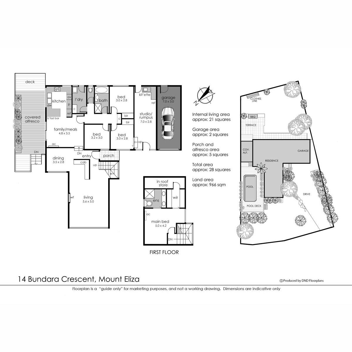 Floorplan of Homely house listing, 14 Bundara Crescent, Mount Eliza VIC 3930