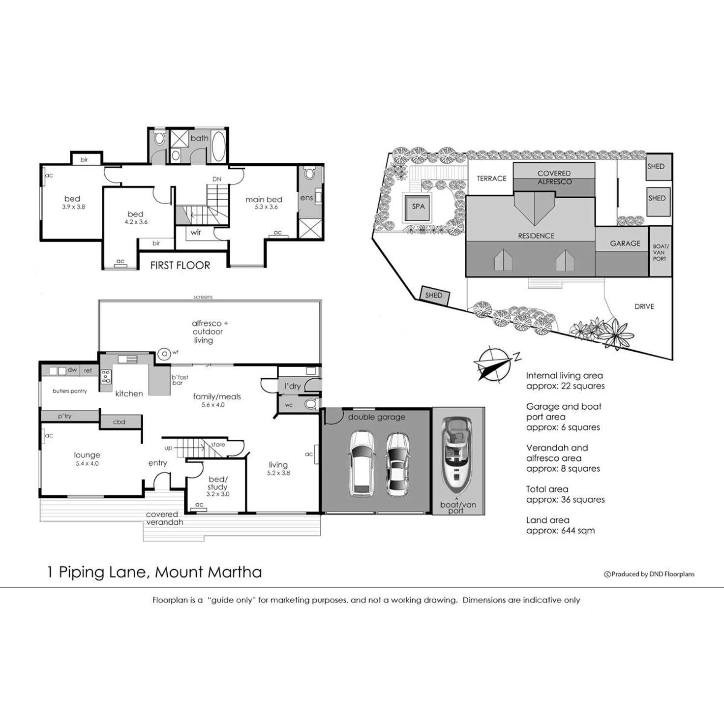 Floorplan of Homely house listing, 1 Piping Lane, Mount Martha VIC 3934