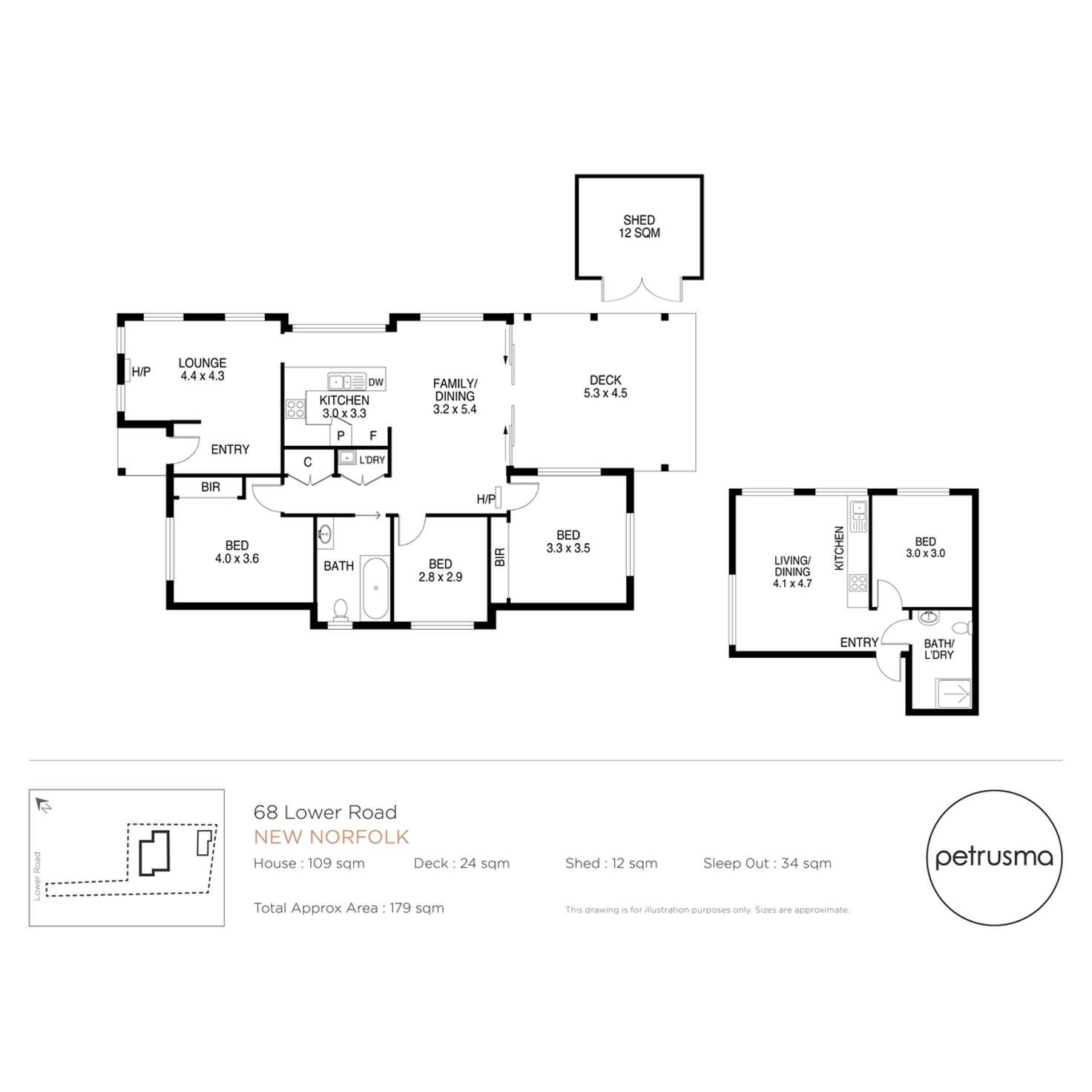 Floorplan of Homely house listing, 68 Lower Road, New Norfolk TAS 7140