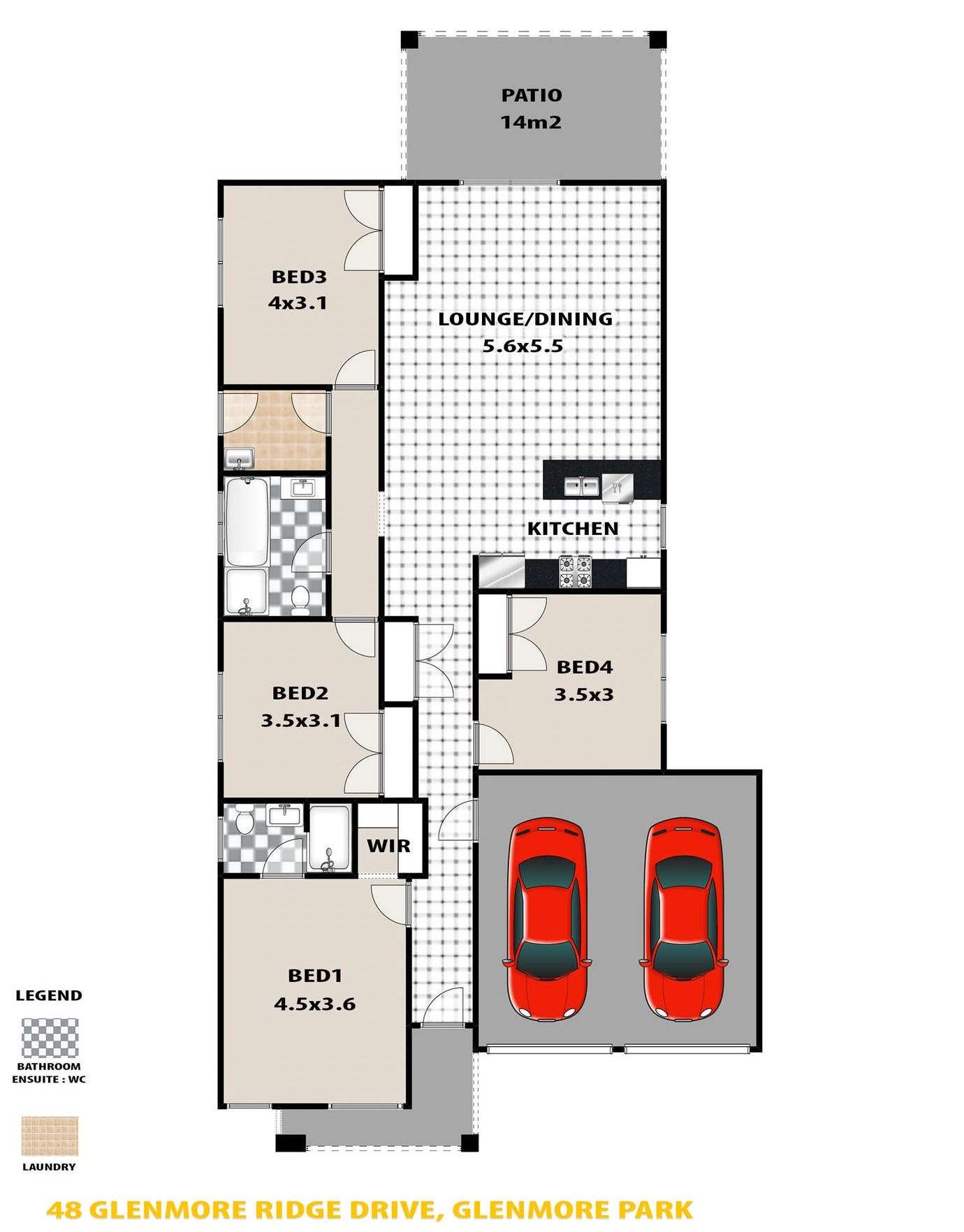 Floorplan of Homely house listing, 48 Glenmore Ridge Drive, Glenmore Park NSW 2745