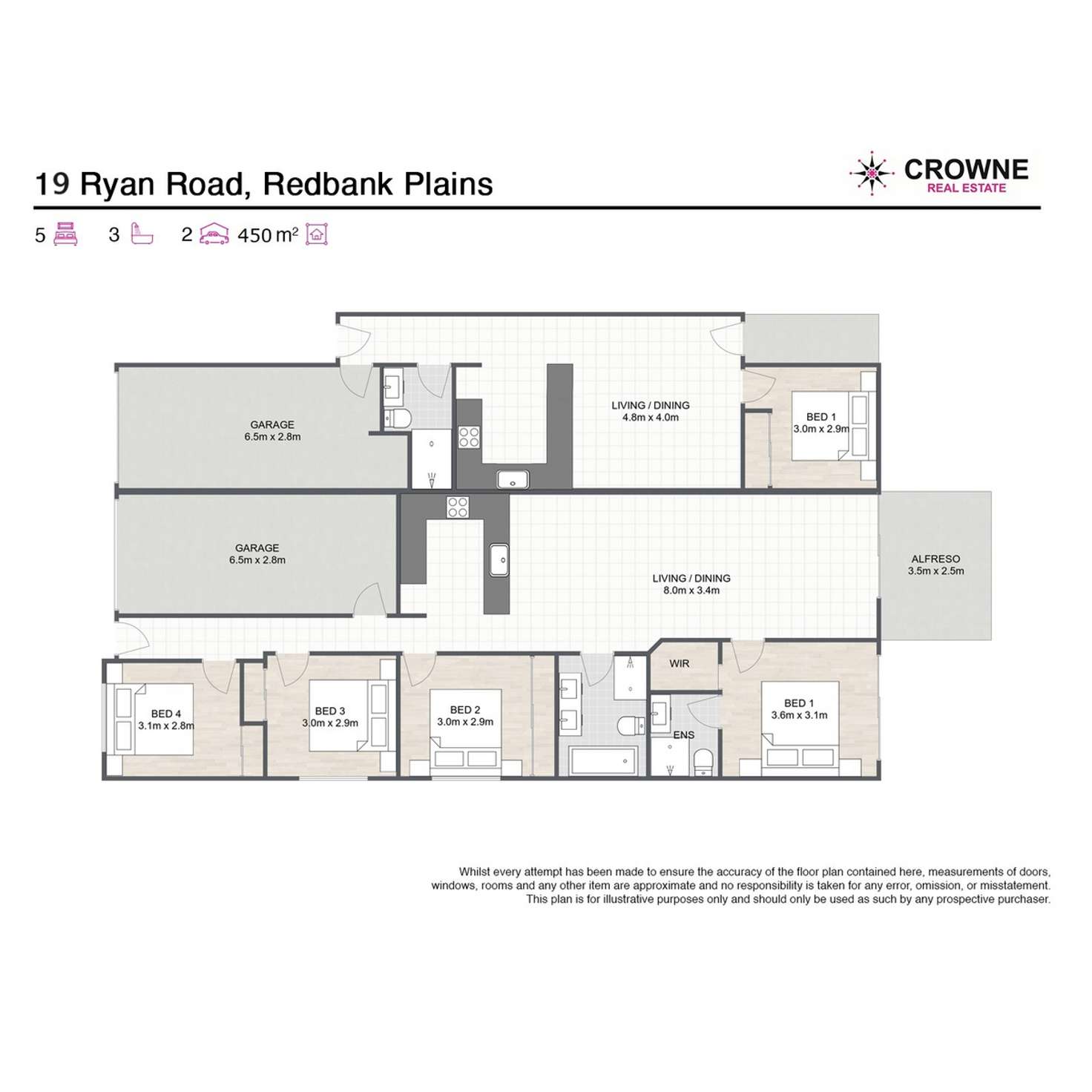 Floorplan of Homely semiDetached listing, 19 Ryan Road, Redbank Plains QLD 4301