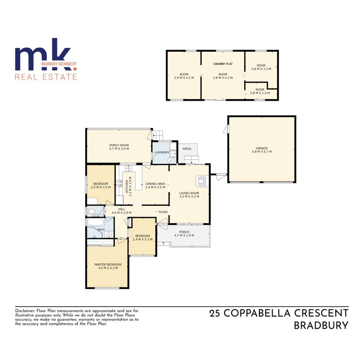 Floorplan of Homely house listing, 25 Coppabella Crescent, Bradbury NSW 2560