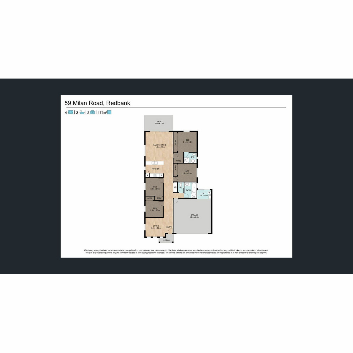 Floorplan of Homely house listing, 59 Milan Road, Redbank QLD 4301
