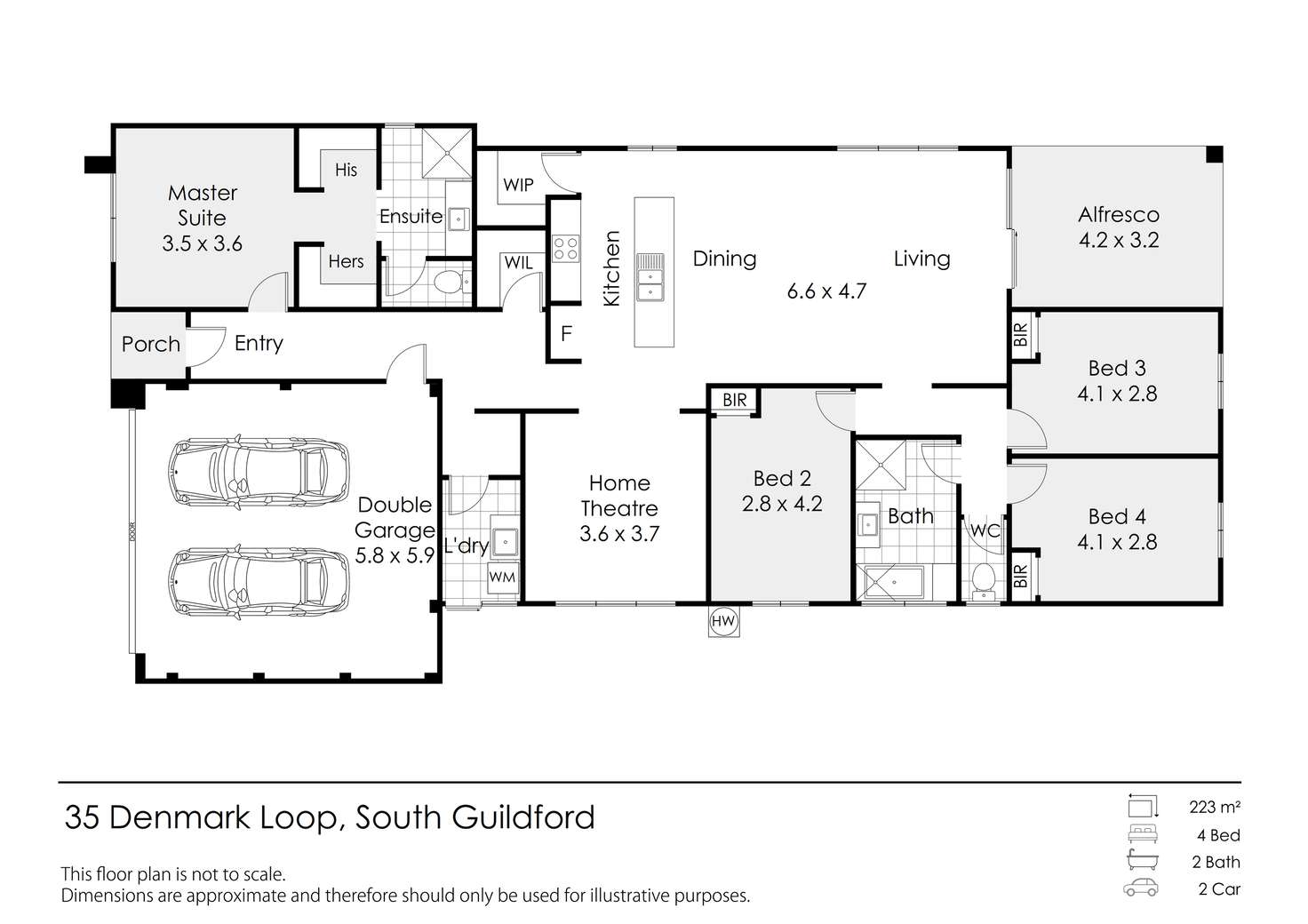 Floorplan of Homely house listing, 35 Denmark Loop, South Guildford WA 6055