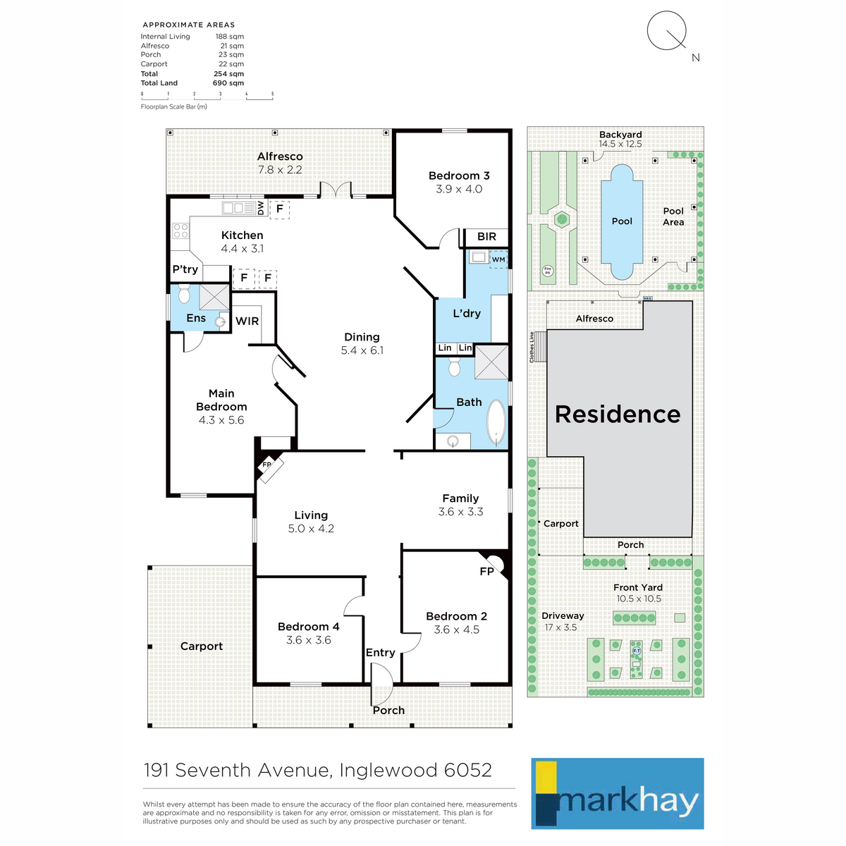 Floorplan of Homely house listing, 191 Seventh Avenue, Inglewood WA 6052