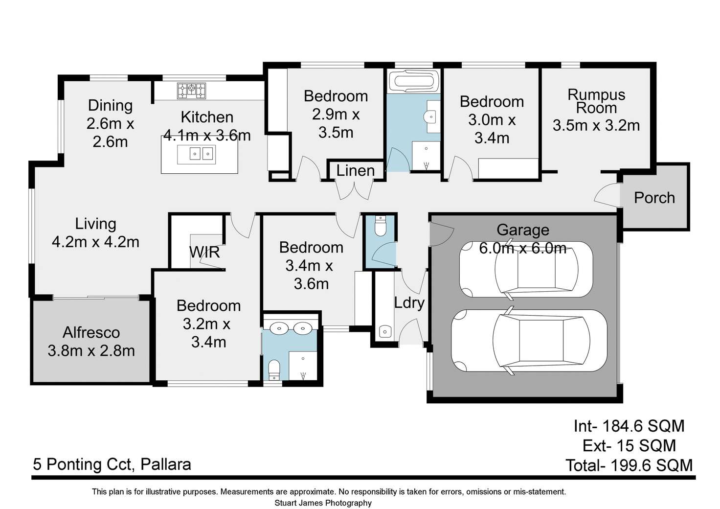 Floorplan of Homely house listing, 5 Ponting Circuit, Pallara QLD 4110