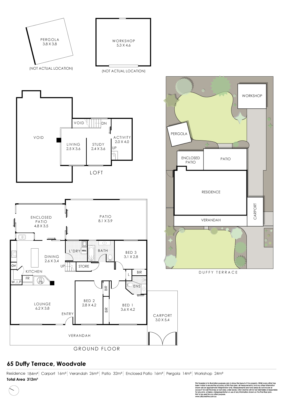 Floorplan of Homely house listing, 65 Duffy Terrace, Woodvale WA 6026