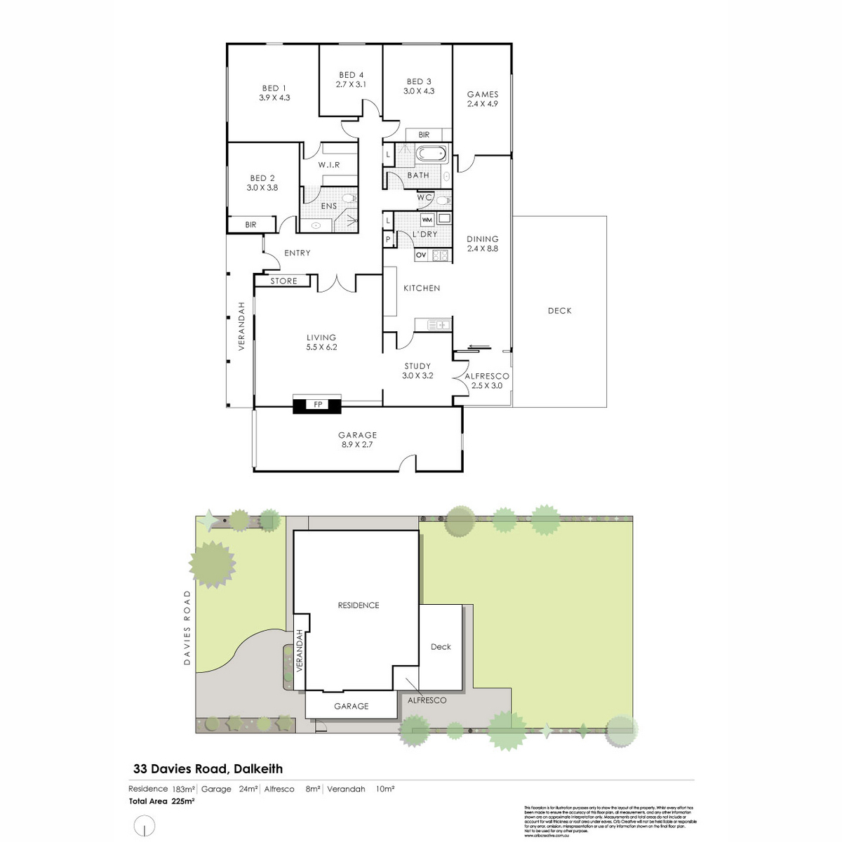 Floorplan of Homely house listing, 33 Davies Road, Dalkeith WA 6009
