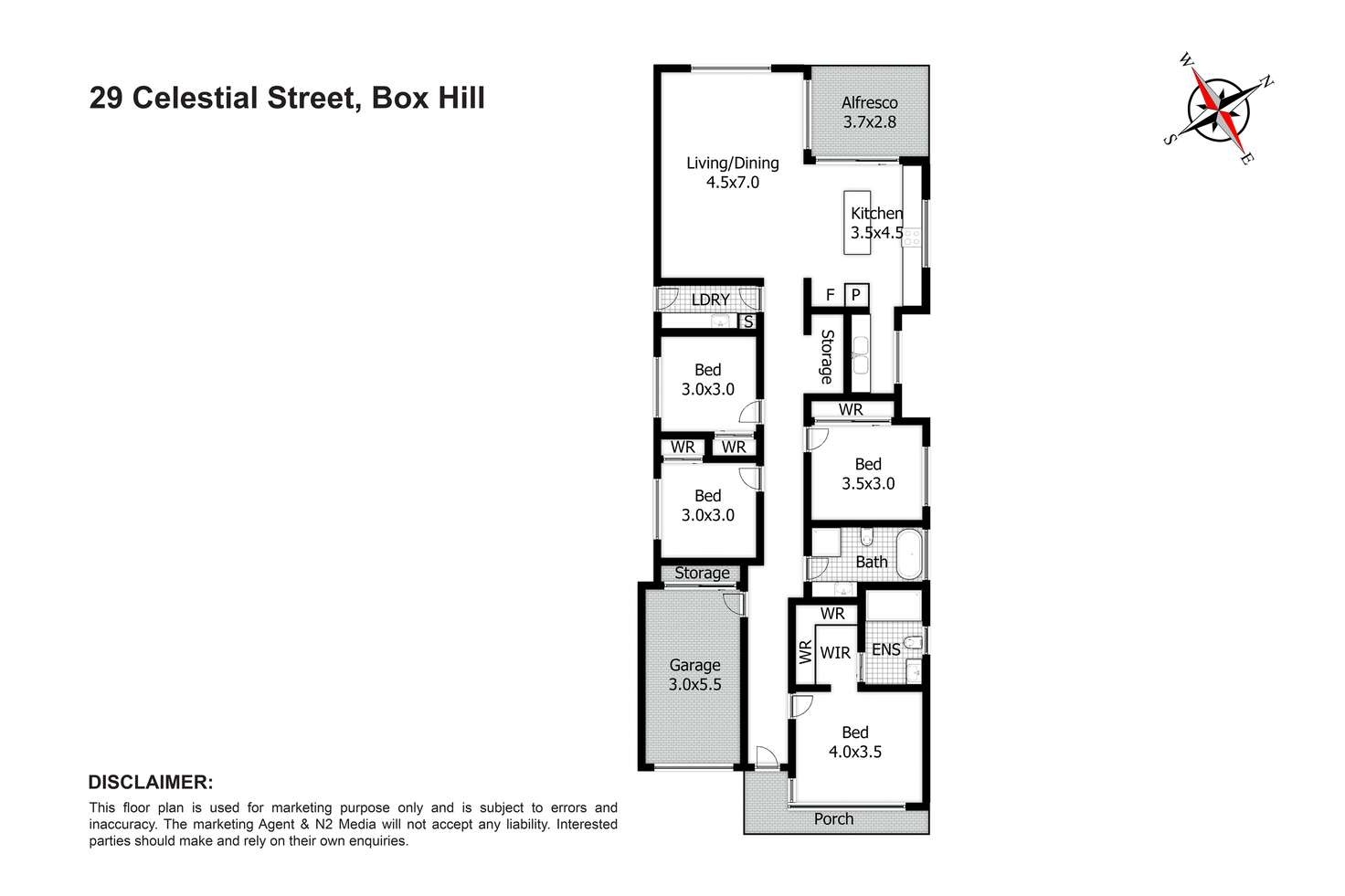 Floorplan of Homely house listing, 29 Celestial Street, Box Hill NSW 2765