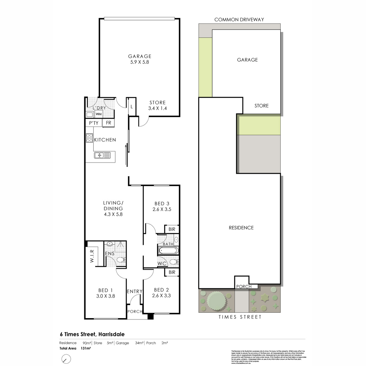Floorplan of Homely house listing, 6 Times Street, Harrisdale WA 6112